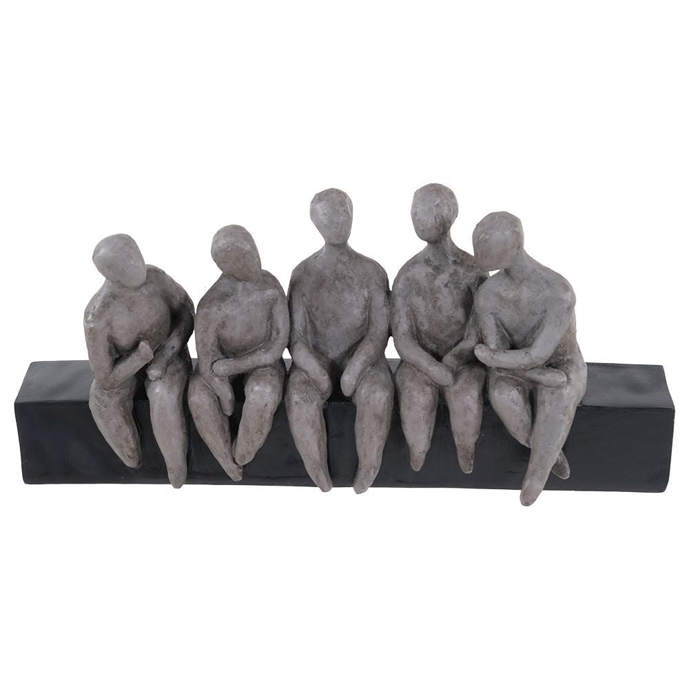 Handsculpted Men Bonding Sculpture-Renaissance Design Studio