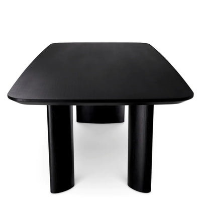 Harmonie S. dining table bt Eichholtz in black or Light Oak