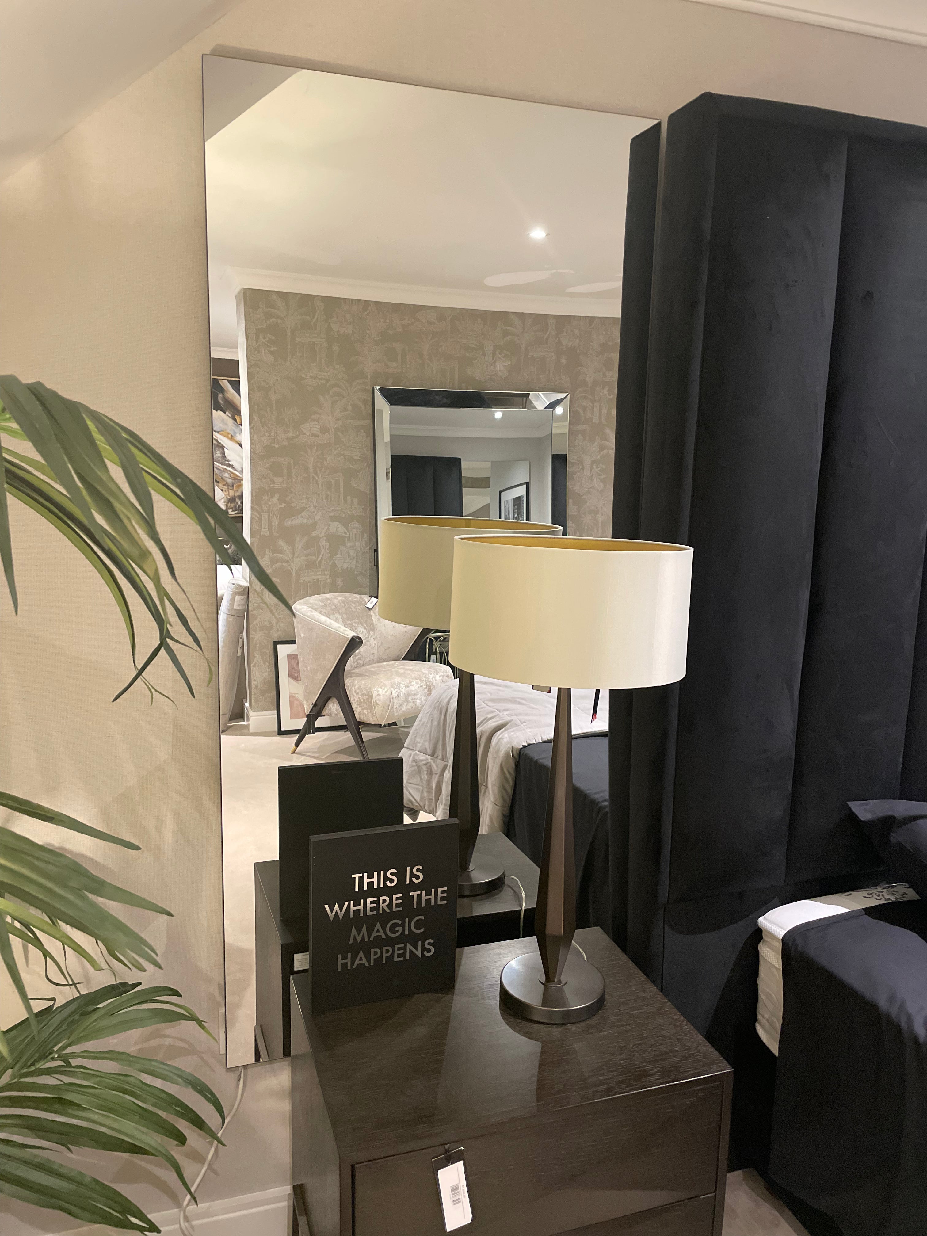 Harold large contemporary rectangle mirror-Renaissance Design Studio