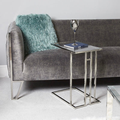 Harriet Sofa table chrome table