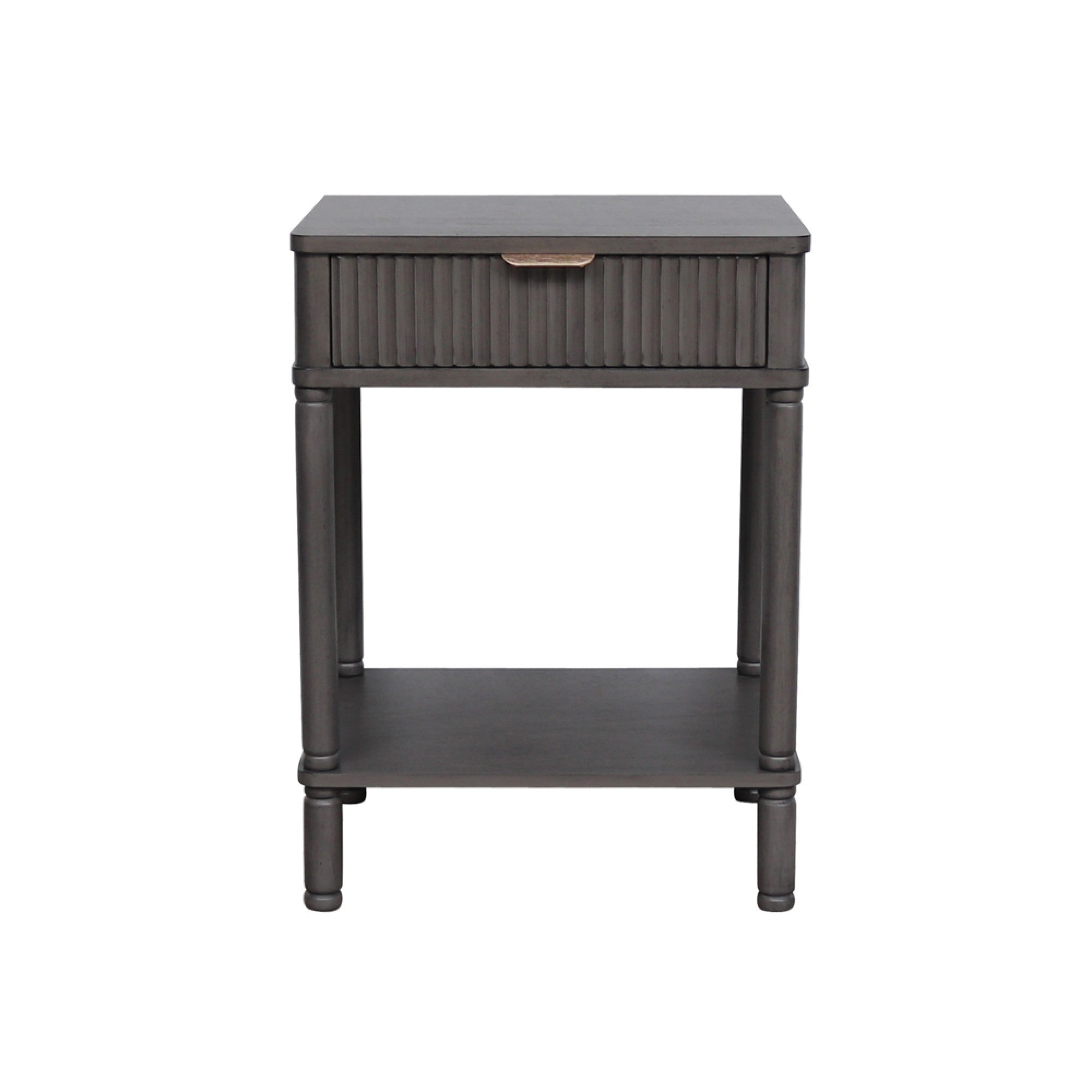 Harvey 1 Drawer Ebony Luxury Bedside Cabinet-Renaissance Design Studio