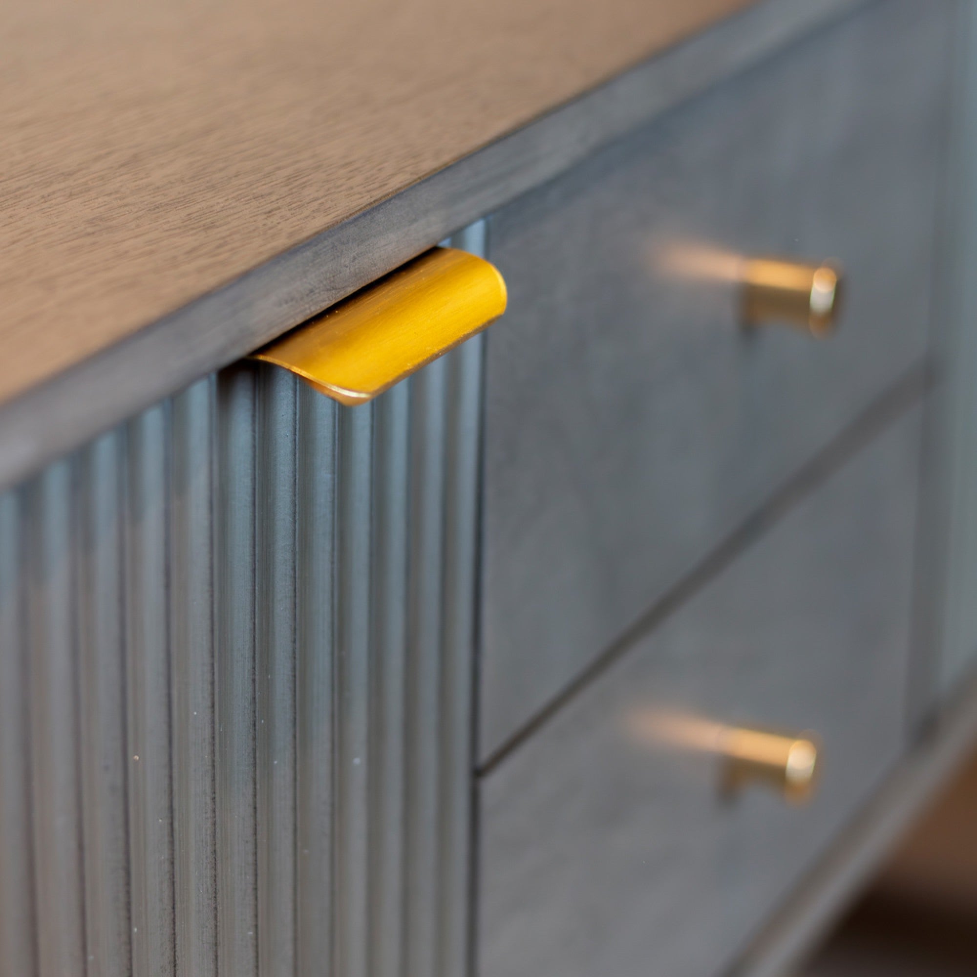 Harvey 2 door Ebony 2 drawer sideboard 106 cm NETT-sideboard-Renaissance Design Studio