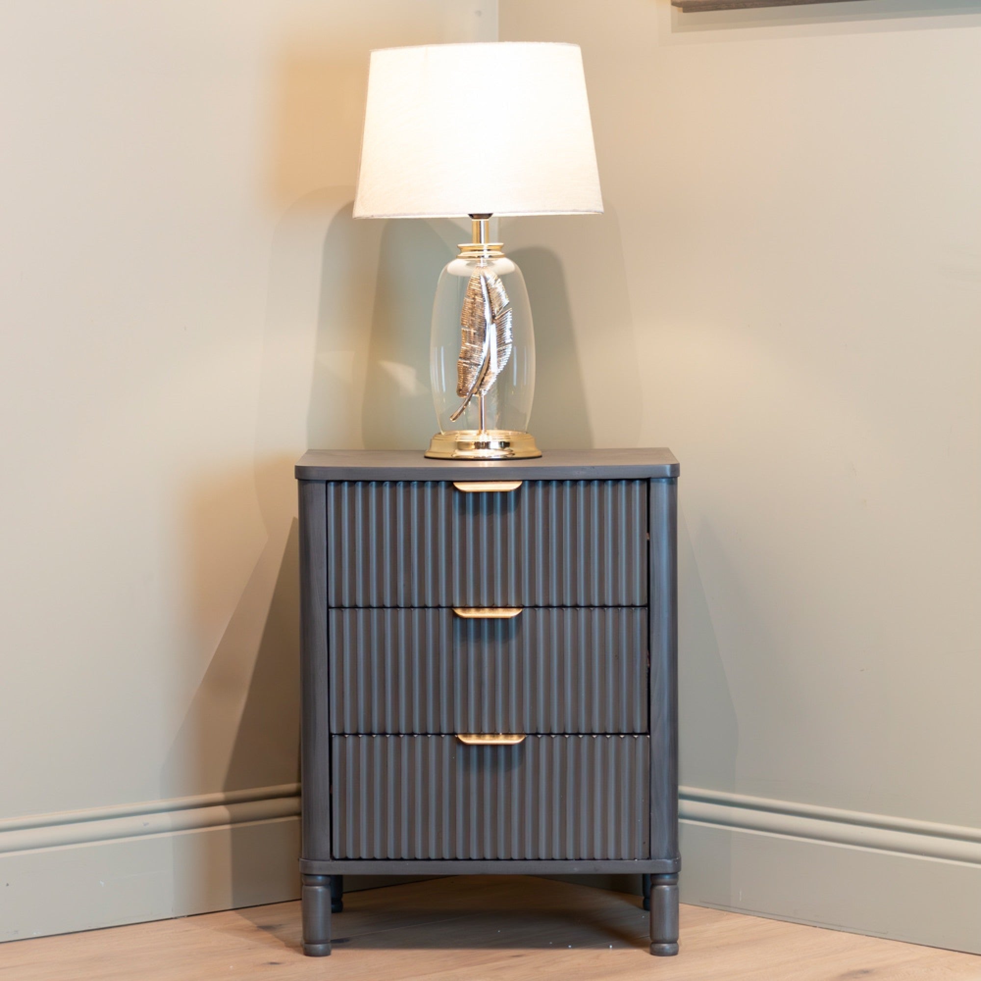Harvey Ebony 3 Drawer Ebony Locker-Renaissance Design Studio