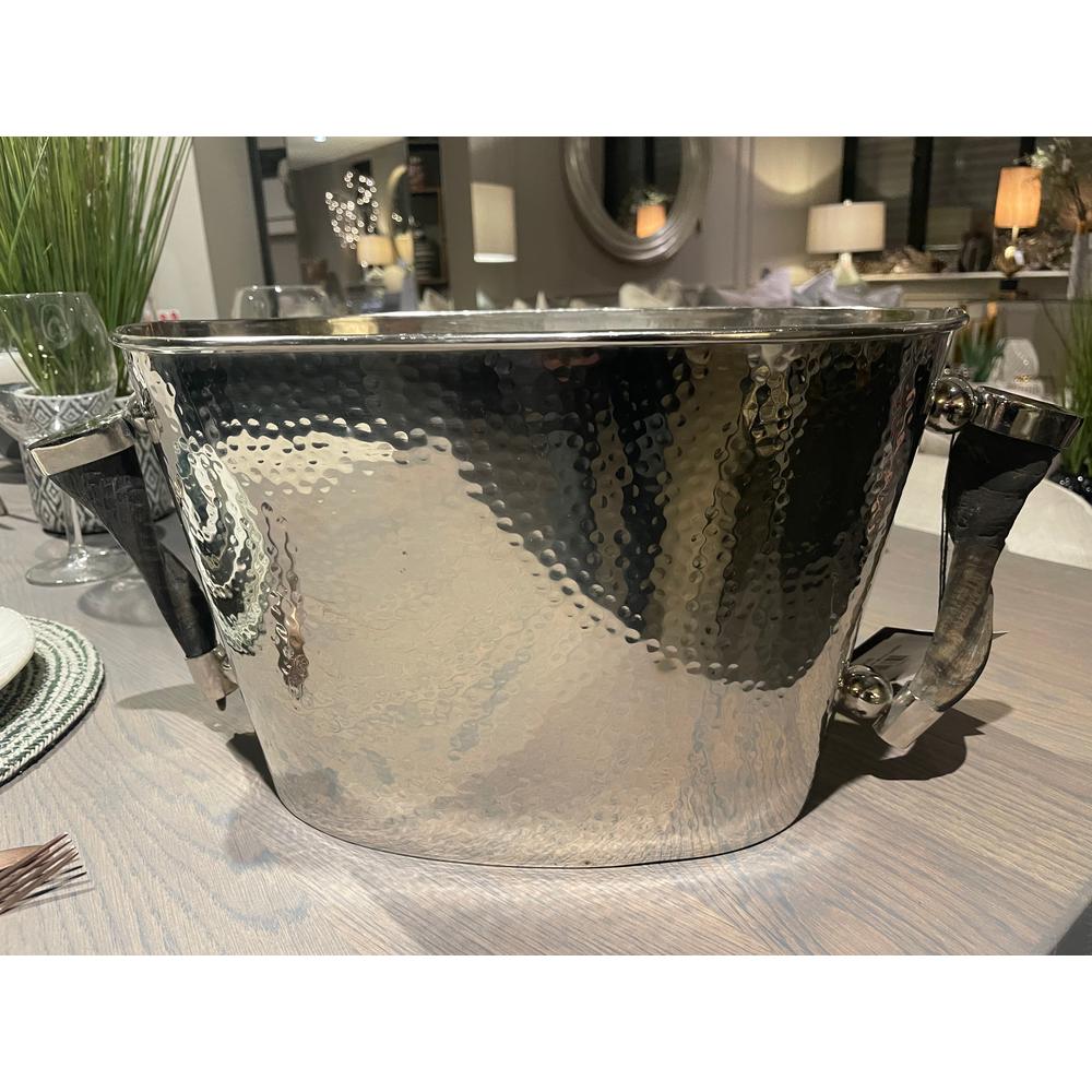 Havenly Wine Cooler With Horn Handles-Renaissance Design Studio