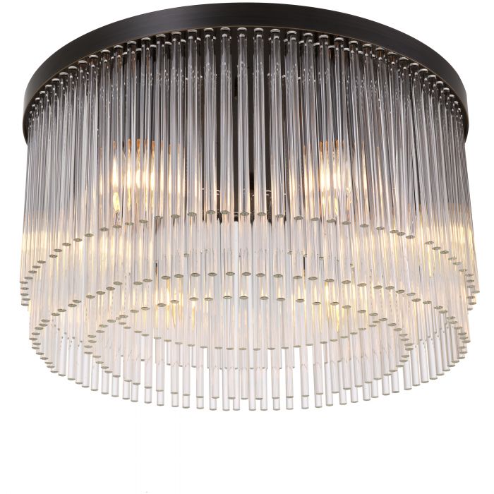 Hector chandelier low profile in 3 finishes by Eichholtz-Low profile chandelier-Renaissance Design Studio