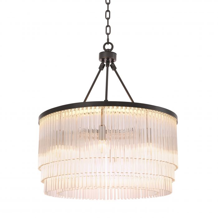Hector S Art Deco Crystal Chandelier by Eichholtz reduced by €510-Renaissance Design Studio
