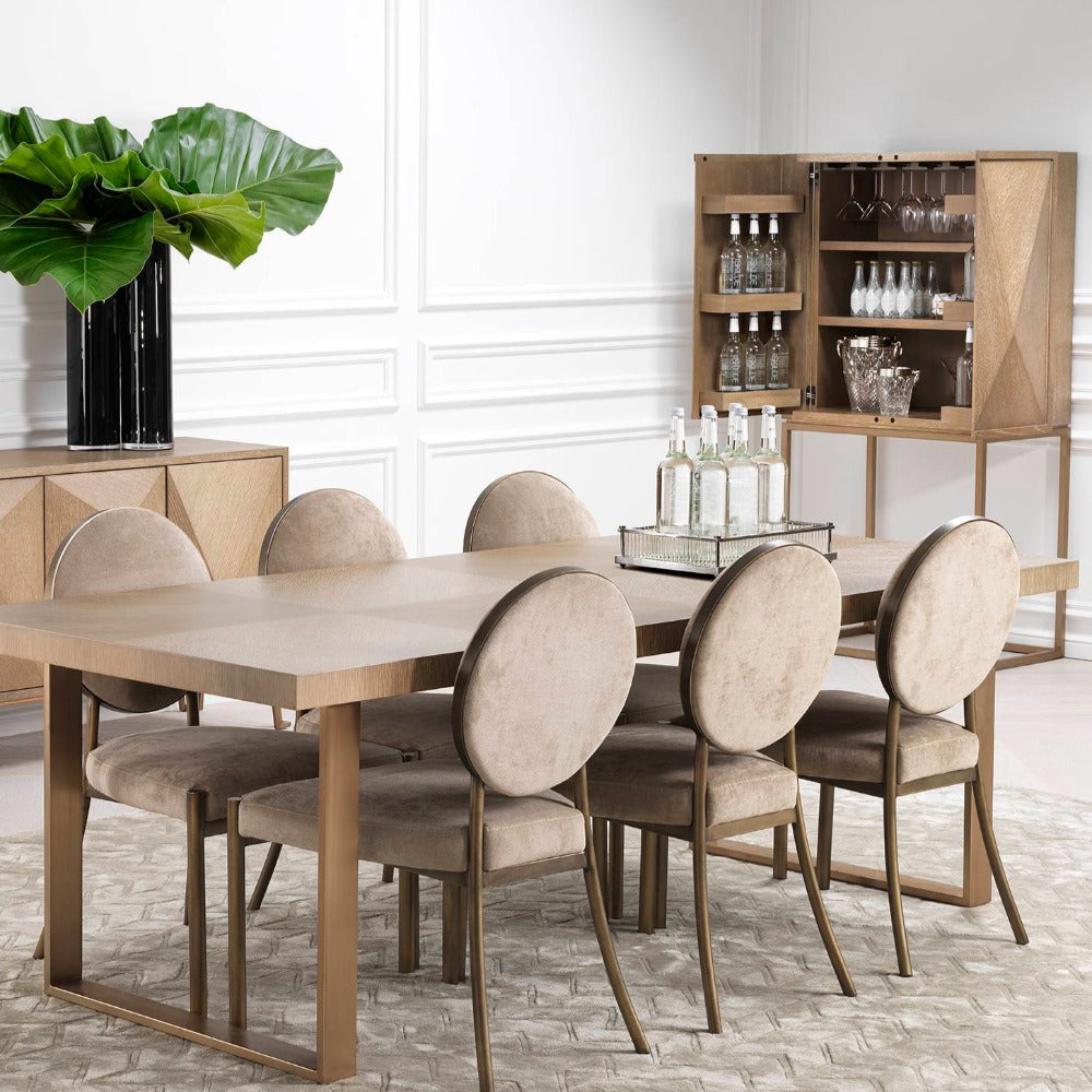 Highland Drinks Cabinet in Washed Oak by Eichholtz-Renaissance Design Studio