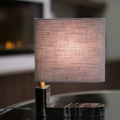 Hotel Collection mini table lamp with marble base