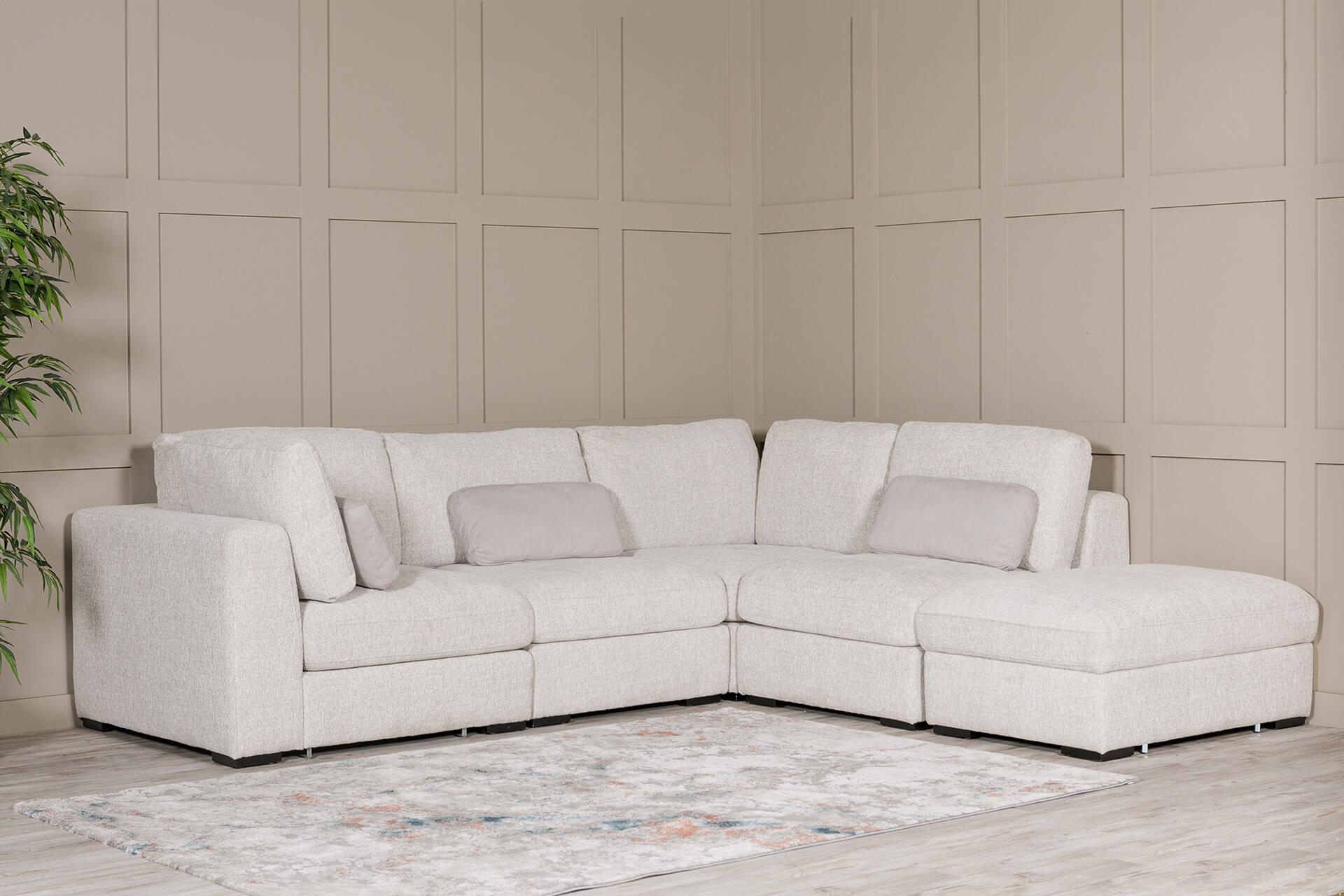 Humber 5 piece large corner modular sofa reduced sale offer-Renaissance Design Studio