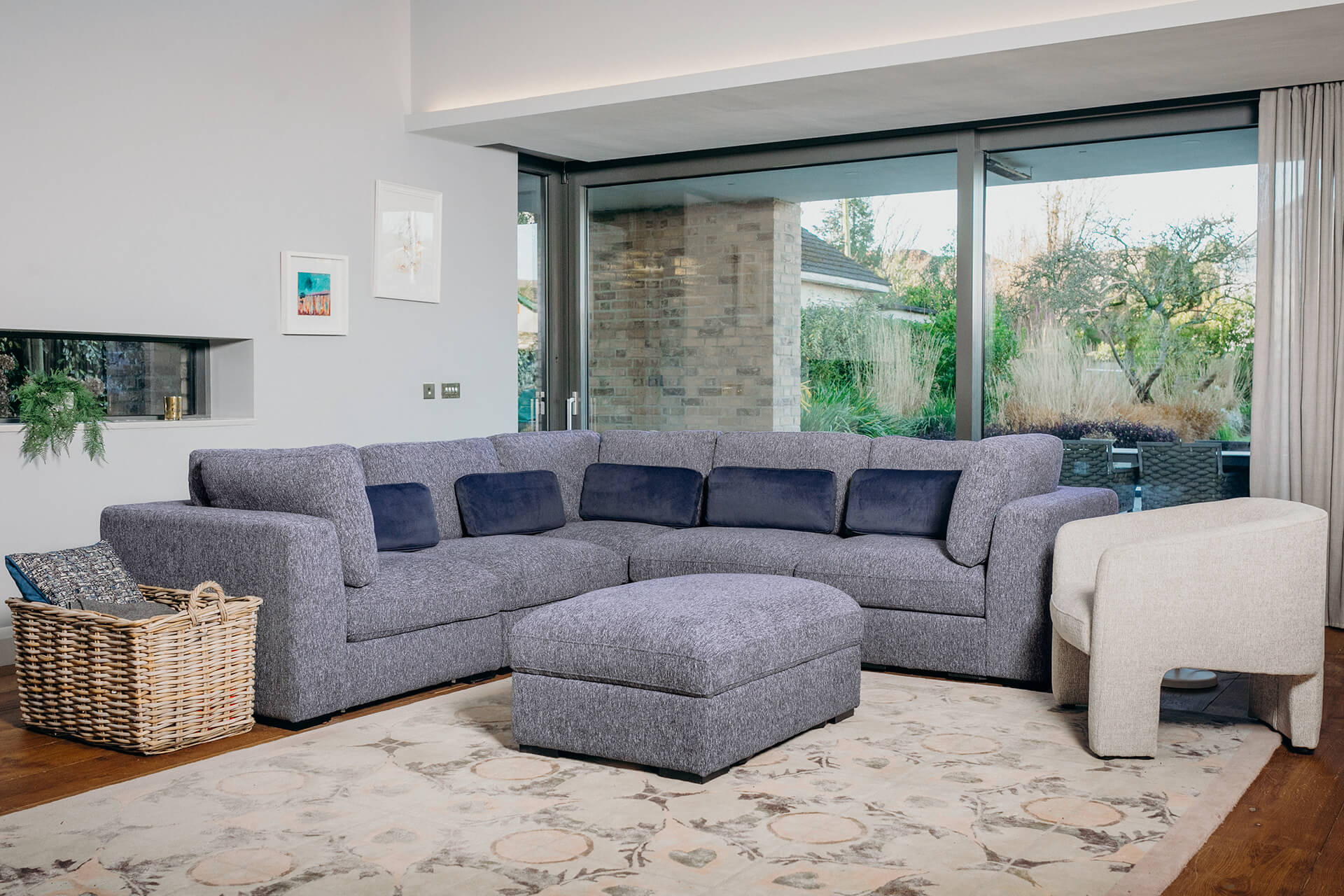 Humber 5 piece large corner modular sofa reduced sale offer-Renaissance Design Studio