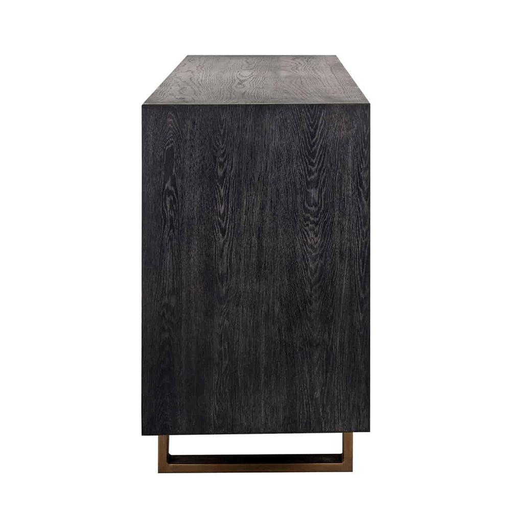 Byron H 4 door Sideboard with gold trim and hardware-Renaissance Design Studio