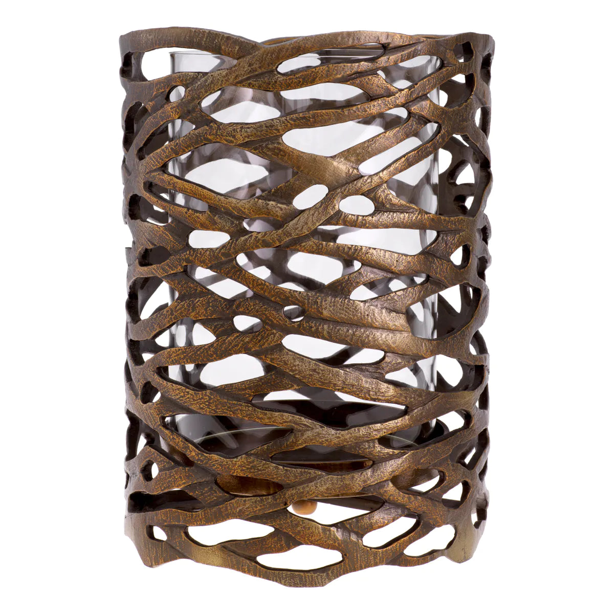 Hurricane Lanai Vintage brass by Eichholtz-Candle Holder-Renaissance Design Studio