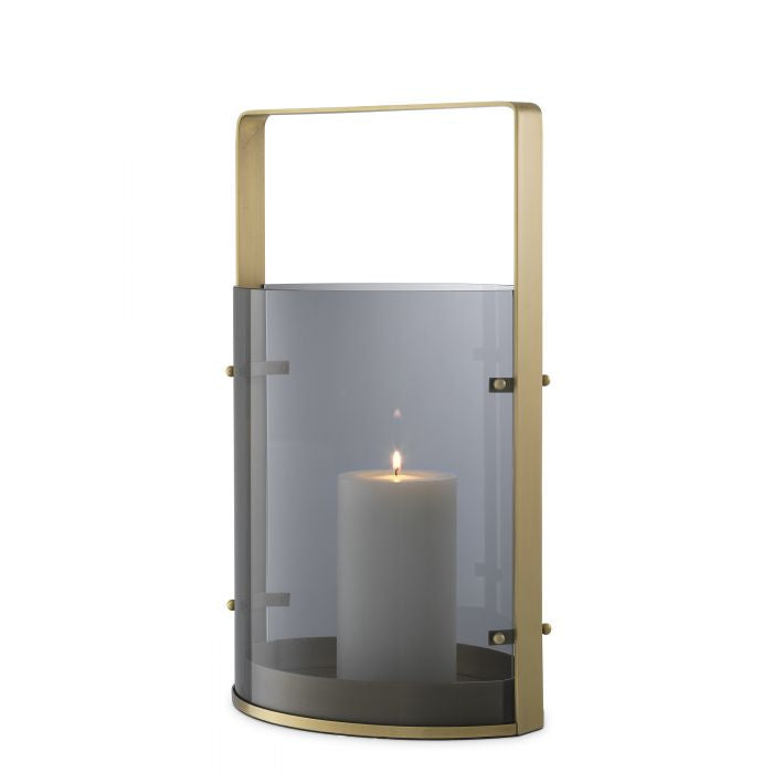 Hurricane Reid S smoked glass and brass by Eichholtz.-Renaissance Design Studio