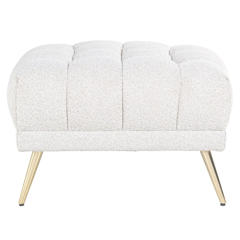 Huxton Footstool in boucle or velvet-Armchair-Renaissance Design Studio