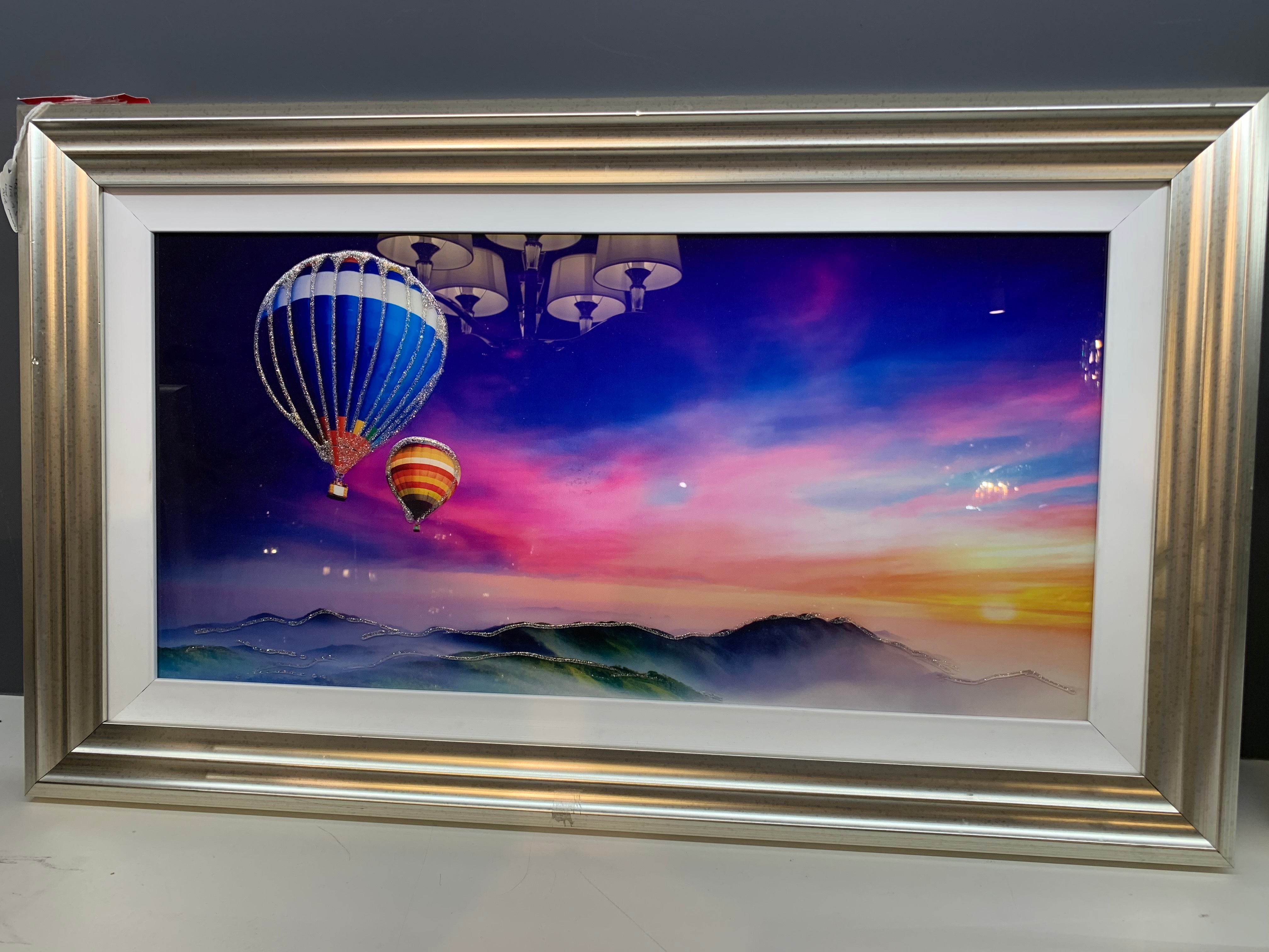 Hot Air Balloon over mountain Size 1 LAST ONE. HALF PRICE reduced for Instore pick up