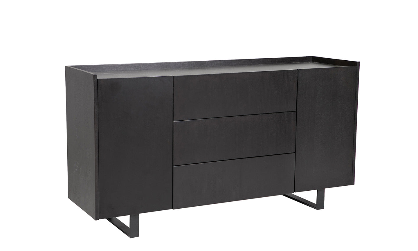 Imogen black sideboard 160 cm-Renaissance Design Studio