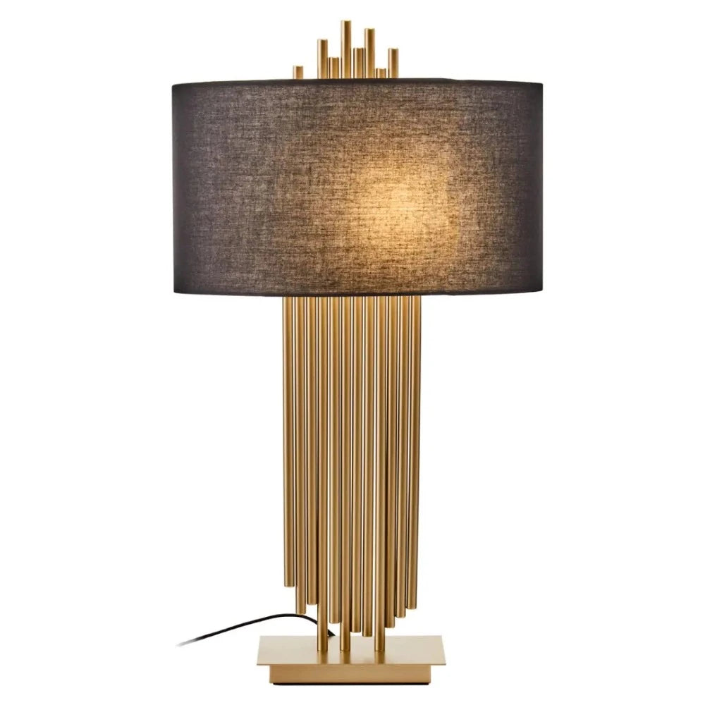 Imperial table lamp Gold and black-Renaissance Design Studio