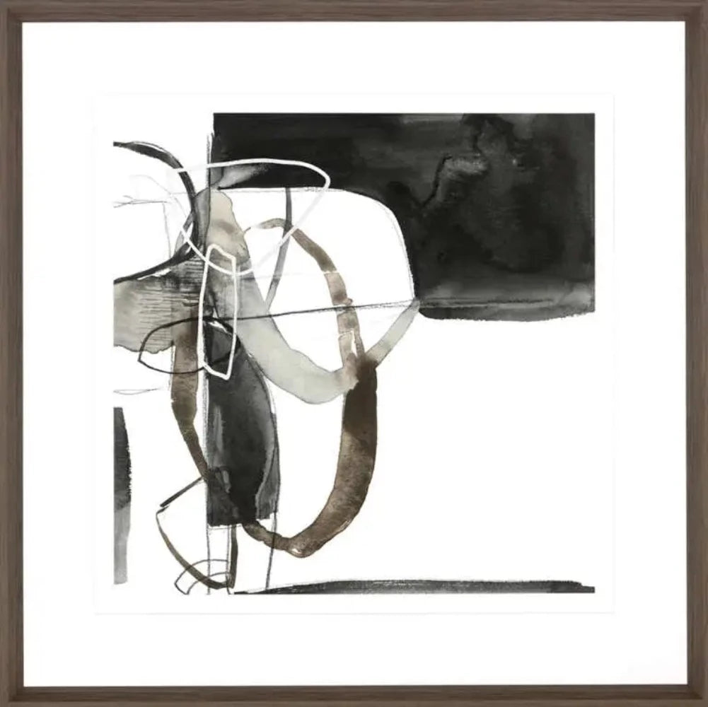 Interlocked II. 749 Hand made framed art work-Renaissance Design Studio