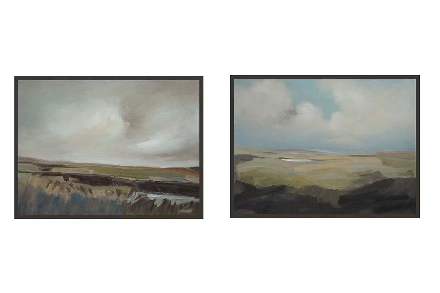 Two framed landscape paintings Inver landscape