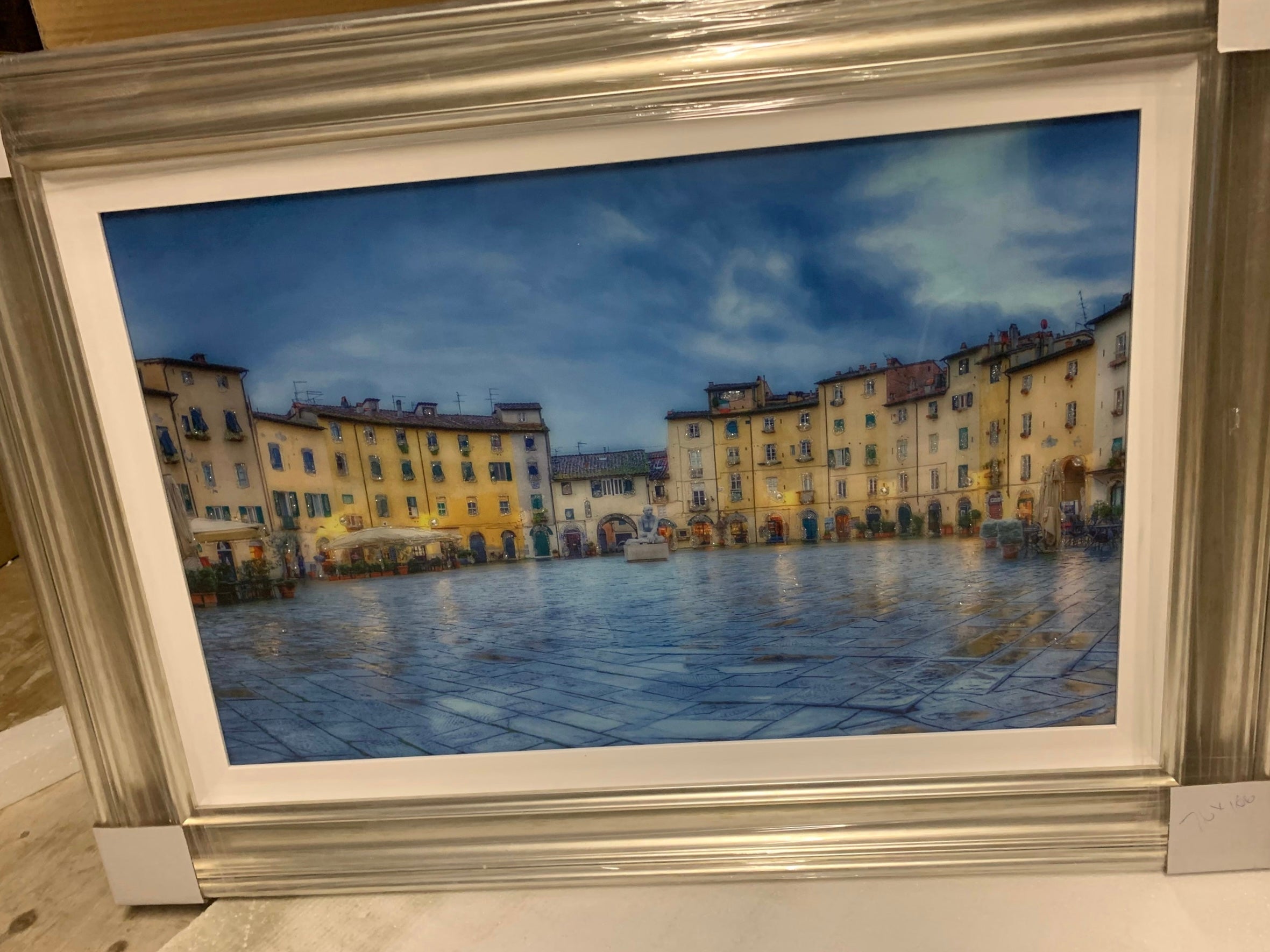 Italian Market Square Framed picture-Renaissance Design Studio