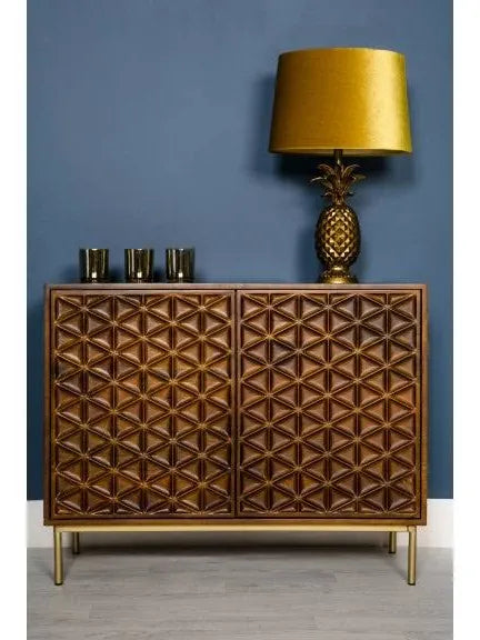 Ivy 2 door Sideboard in walnut reduced to clear-sideboard-Renaissance Design Studio