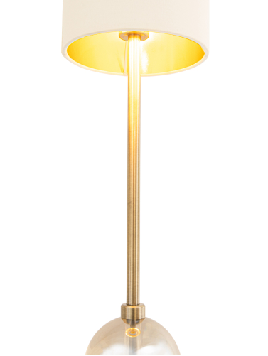 Jarama Table Lamp in cognac crystal-table lamp-Renaissance Design Studio