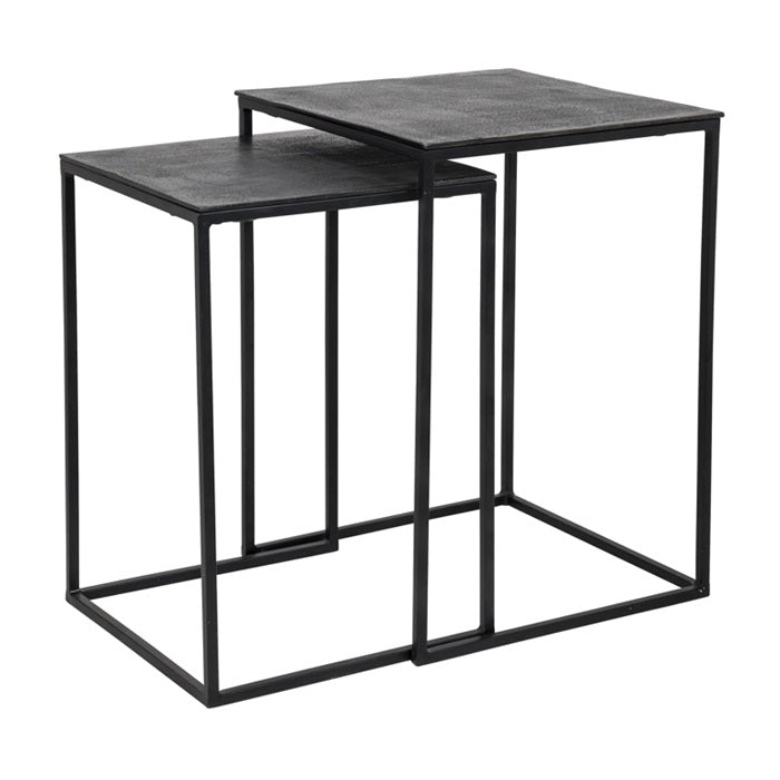 Jayden S 2 Nest of Black tables-End Tables-Renaissance Design Studio