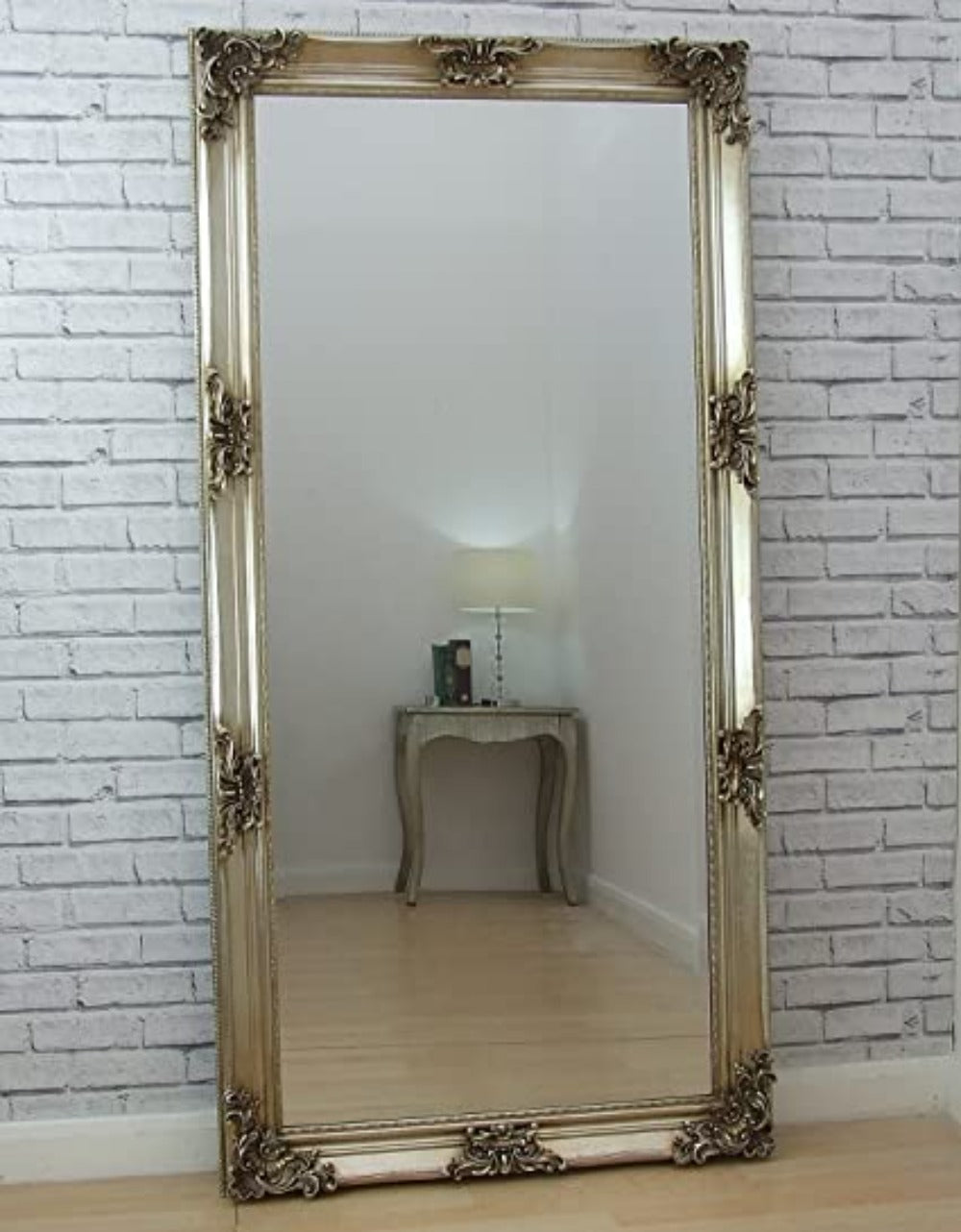 Juliette Large French Mirror Antiqued 180 x 90 cm - Reduced To Clear-Renaissance Design Studio
