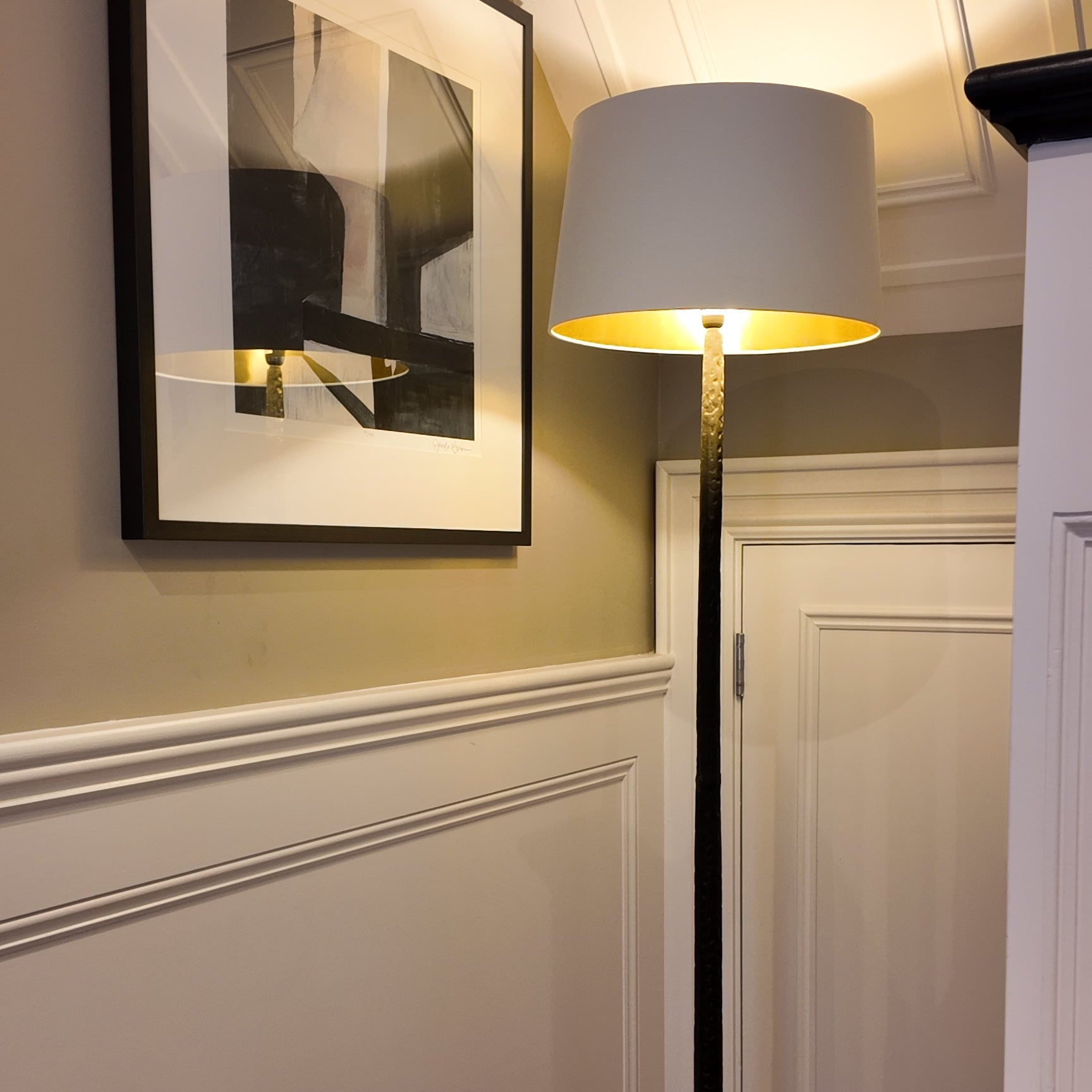 Jupiter Bronze Floor Lamp Base (Shade Extra)-Renaissance Design Studio