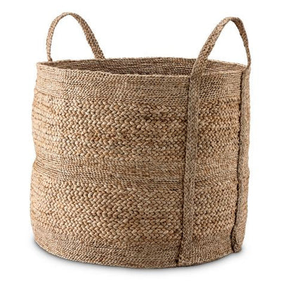 Jute log basket Nikko by Eichholtz