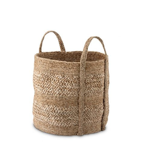 Jute log basket Nikko by Eichholtz-Renaissance Design Studio