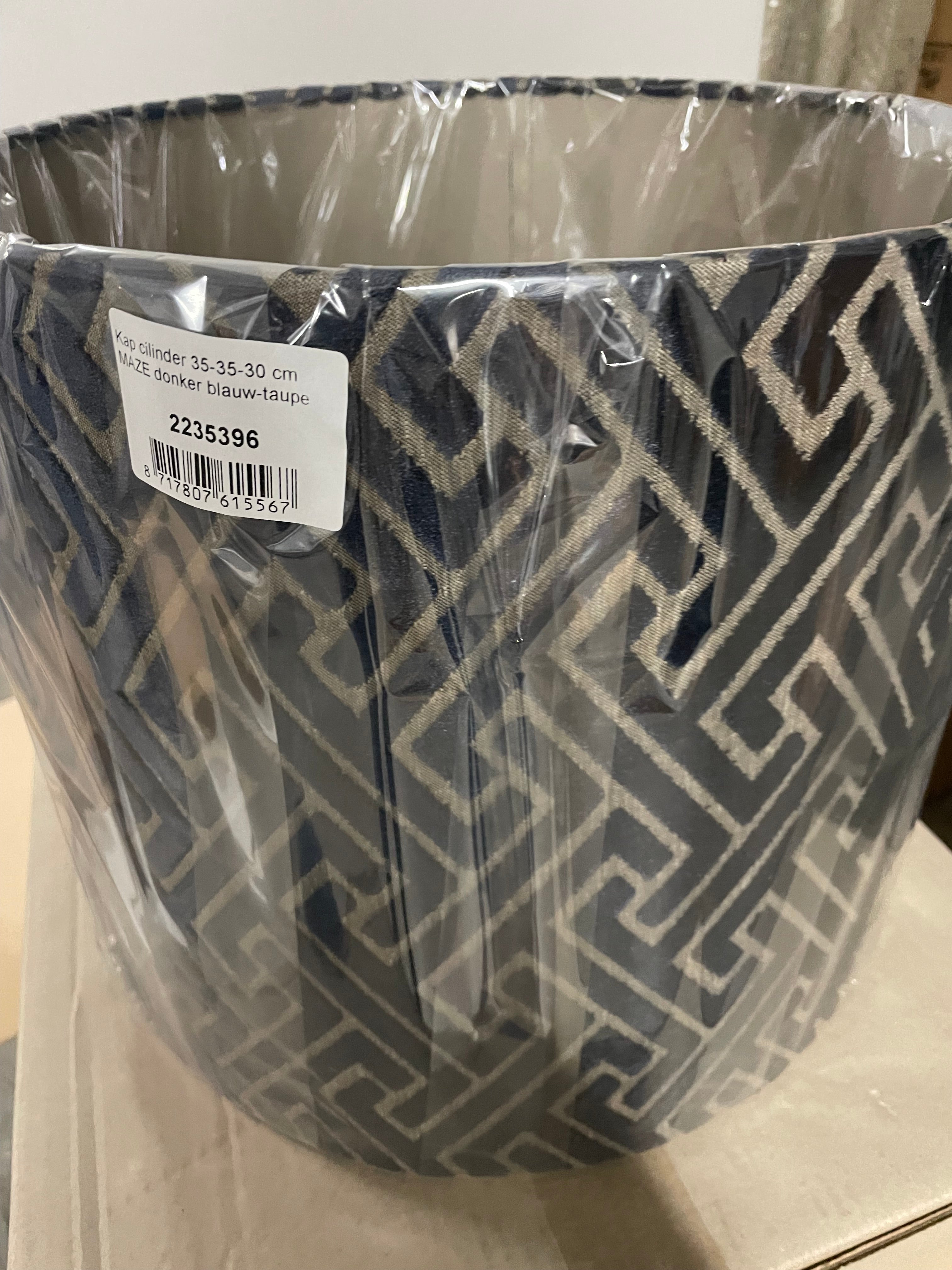 Kap Handmade lampshade zig zag pattern clearance price-Renaissance Design Studio
