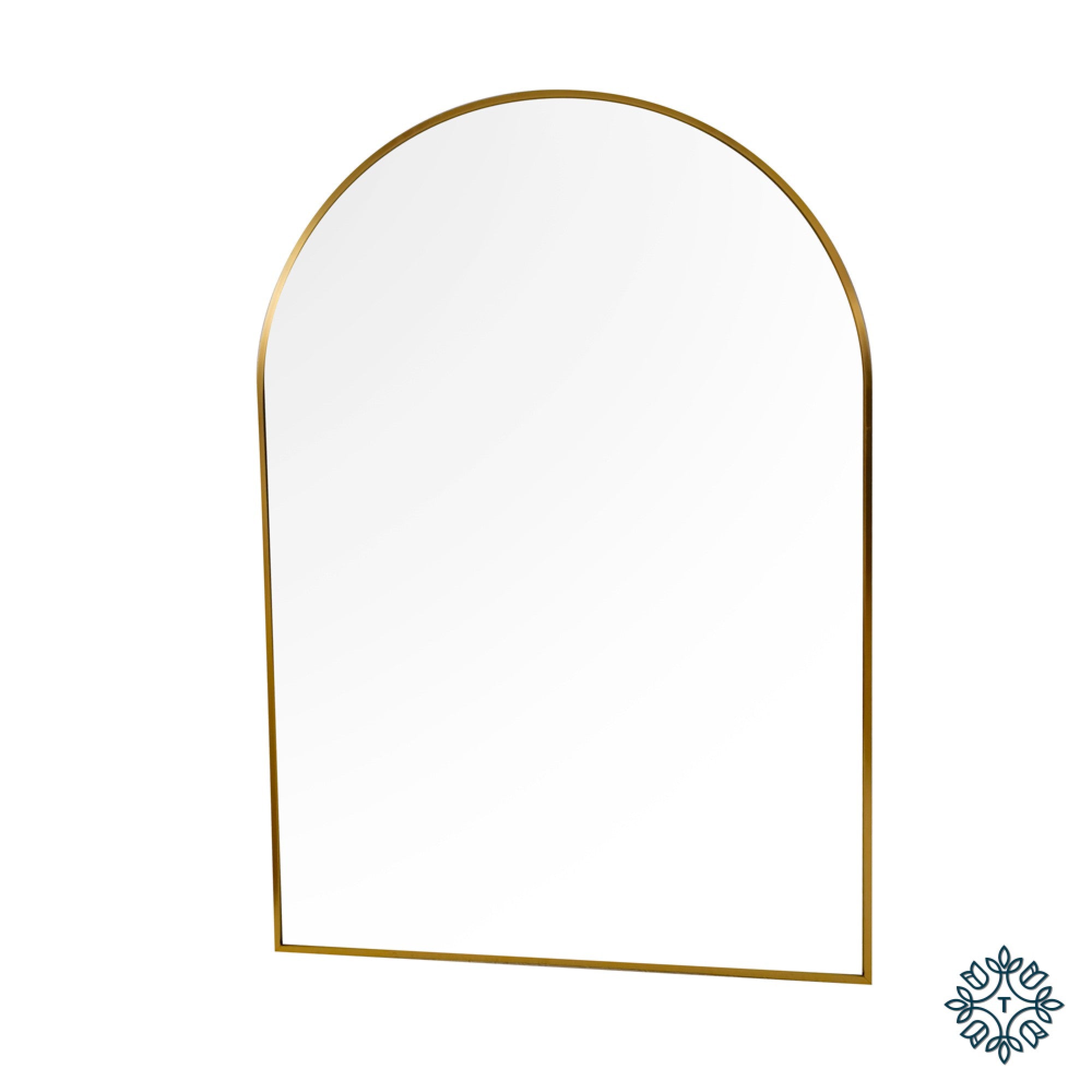 Karl modern Arch Wall Mirror 66 x 96cm In Gold or Black - Reduced-Renaissance Design Studio