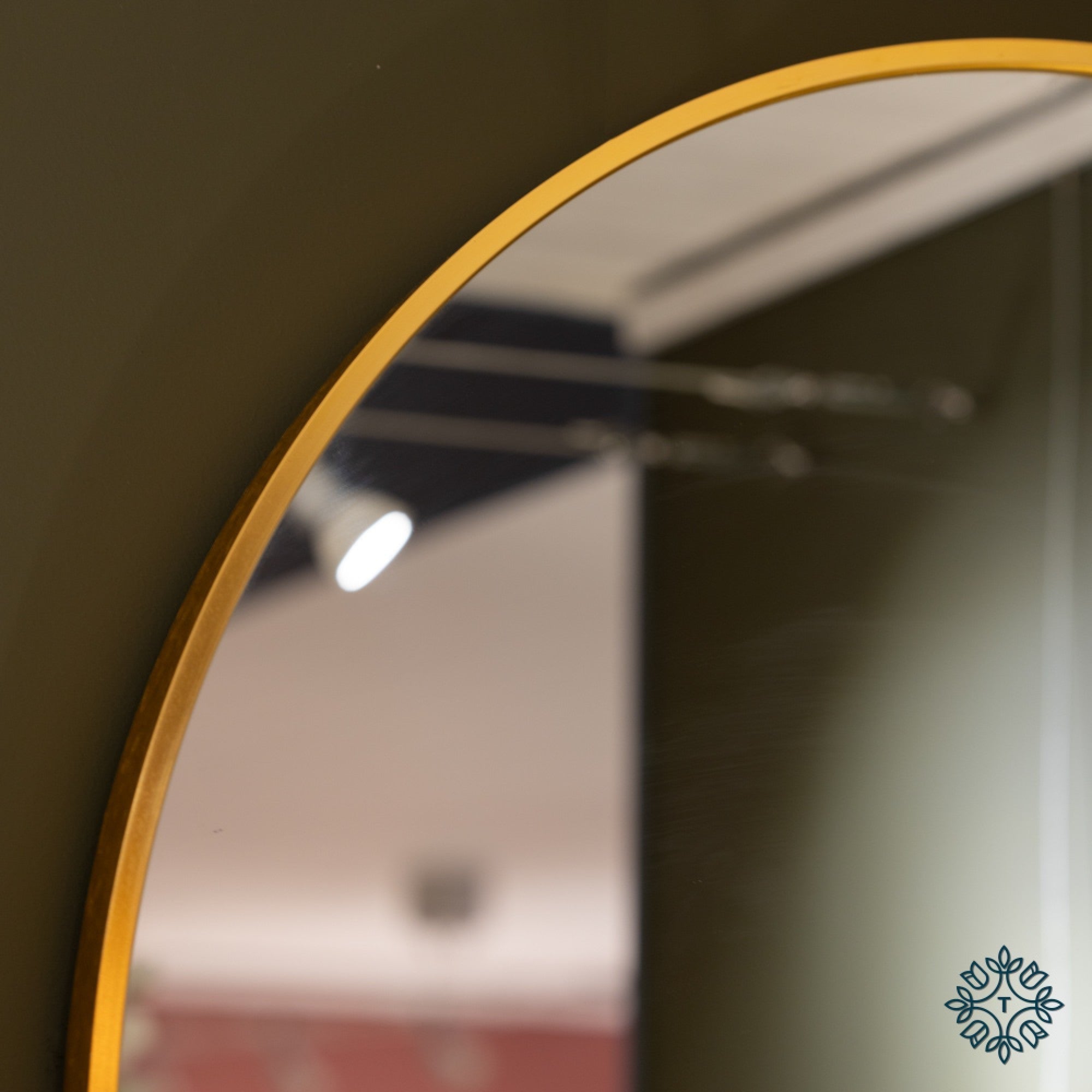 Karl Modern Arch Wall Mirror Gold 120 x 40cm-Renaissance Design Studio