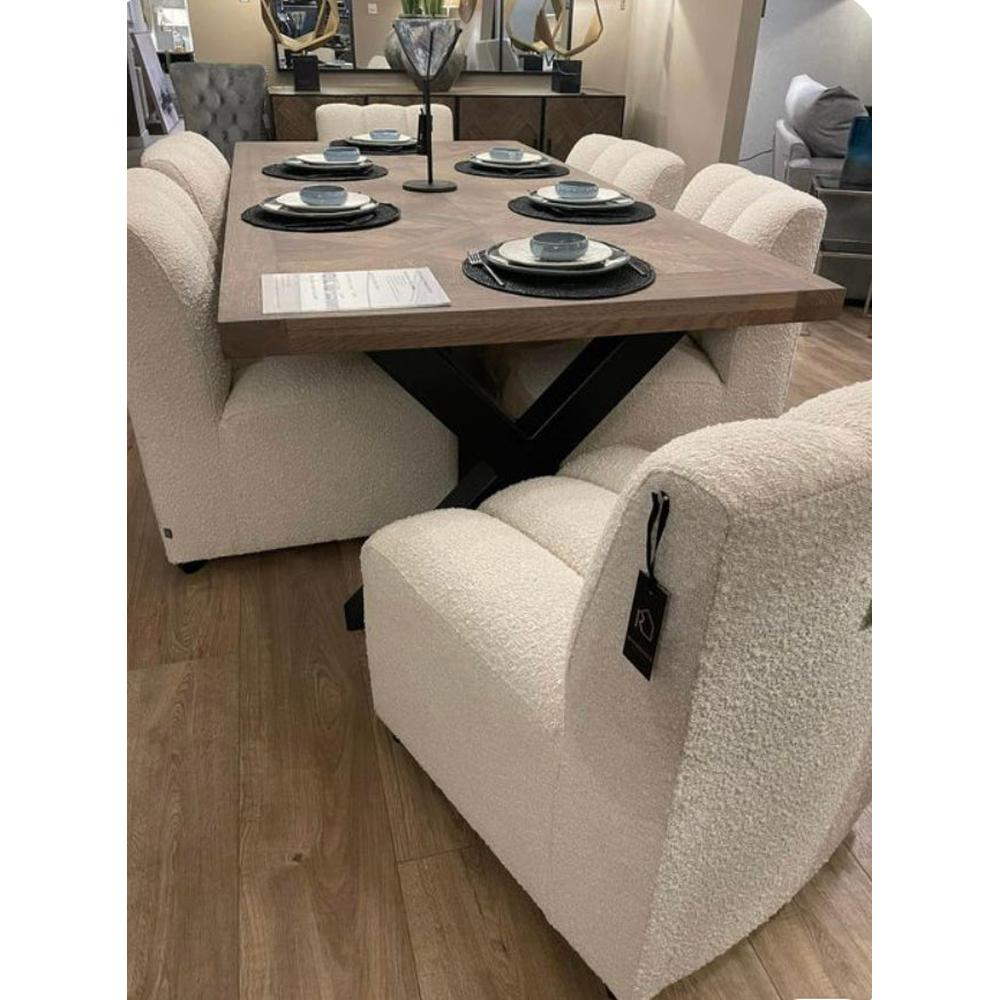 Kelly Dining Chair in boucle by Eichholtz. reduced save 30%-Renaissance Design Studio