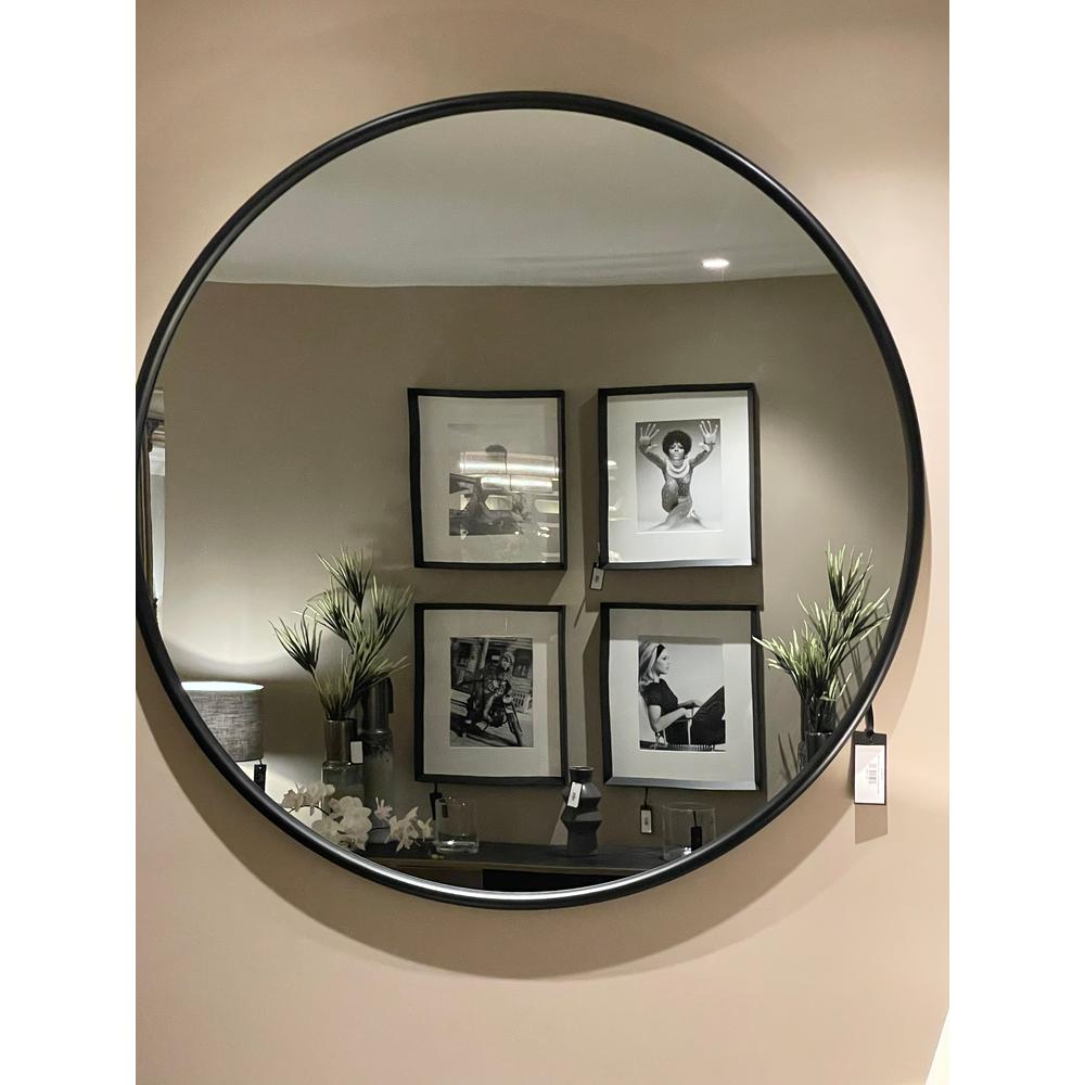 Kensington 120 cm round black mirror reduced-Renaissance Design Studio