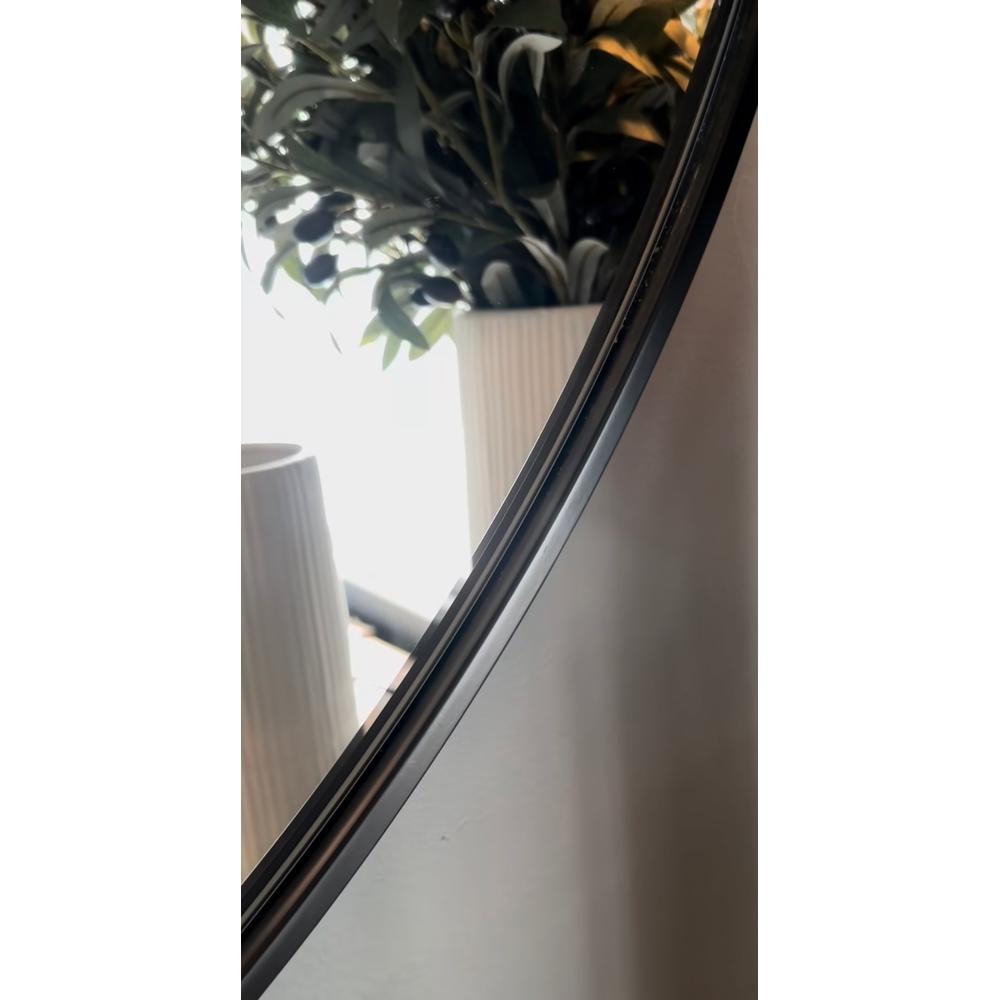 Kensington 120 cm round black mirror reduced-Renaissance Design Studio