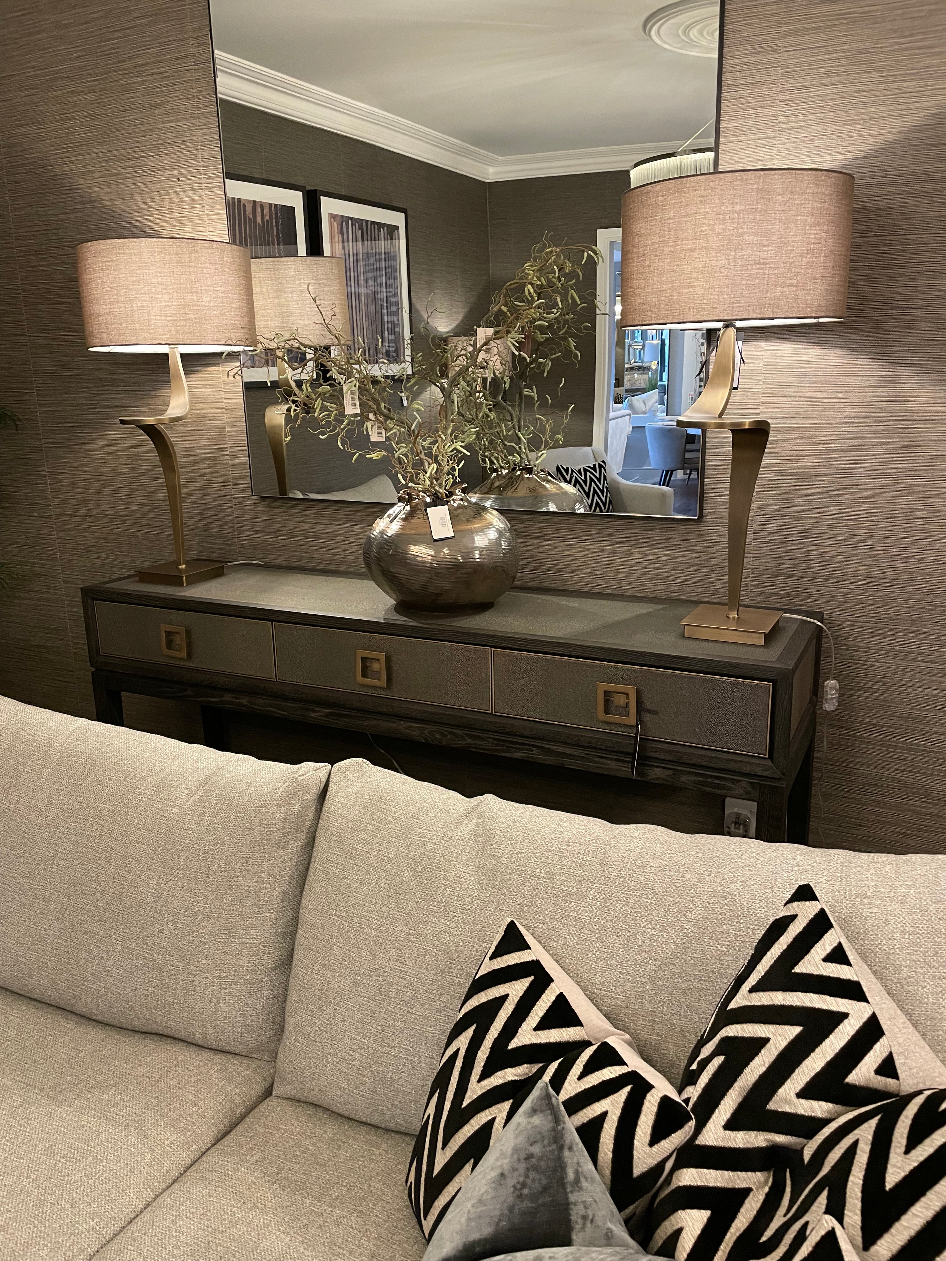 Kensington 3 drawer console table-Renaissance Design Studio