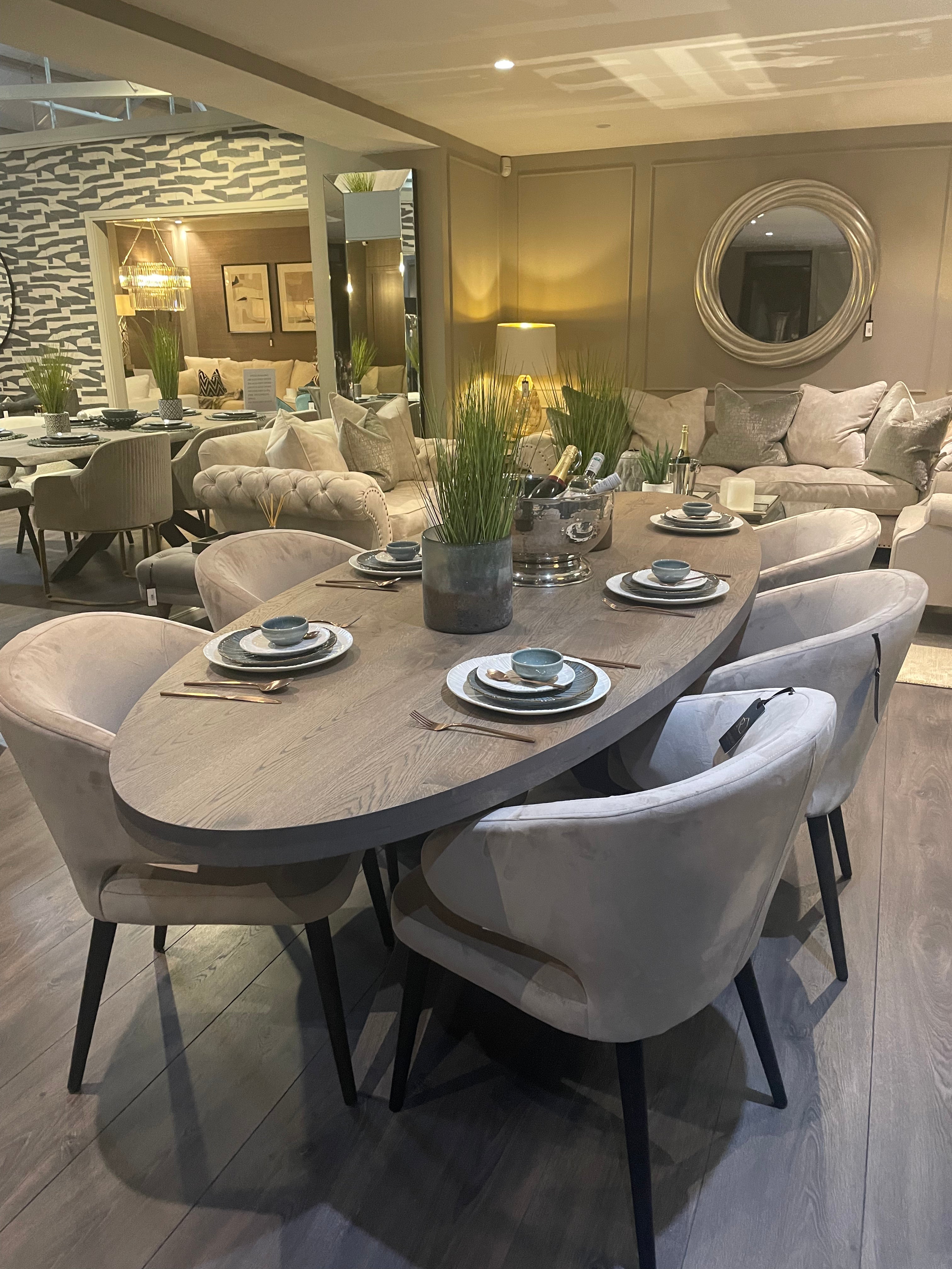 Kensington bespoke Oval Dining Table.-Renaissance Design Studio