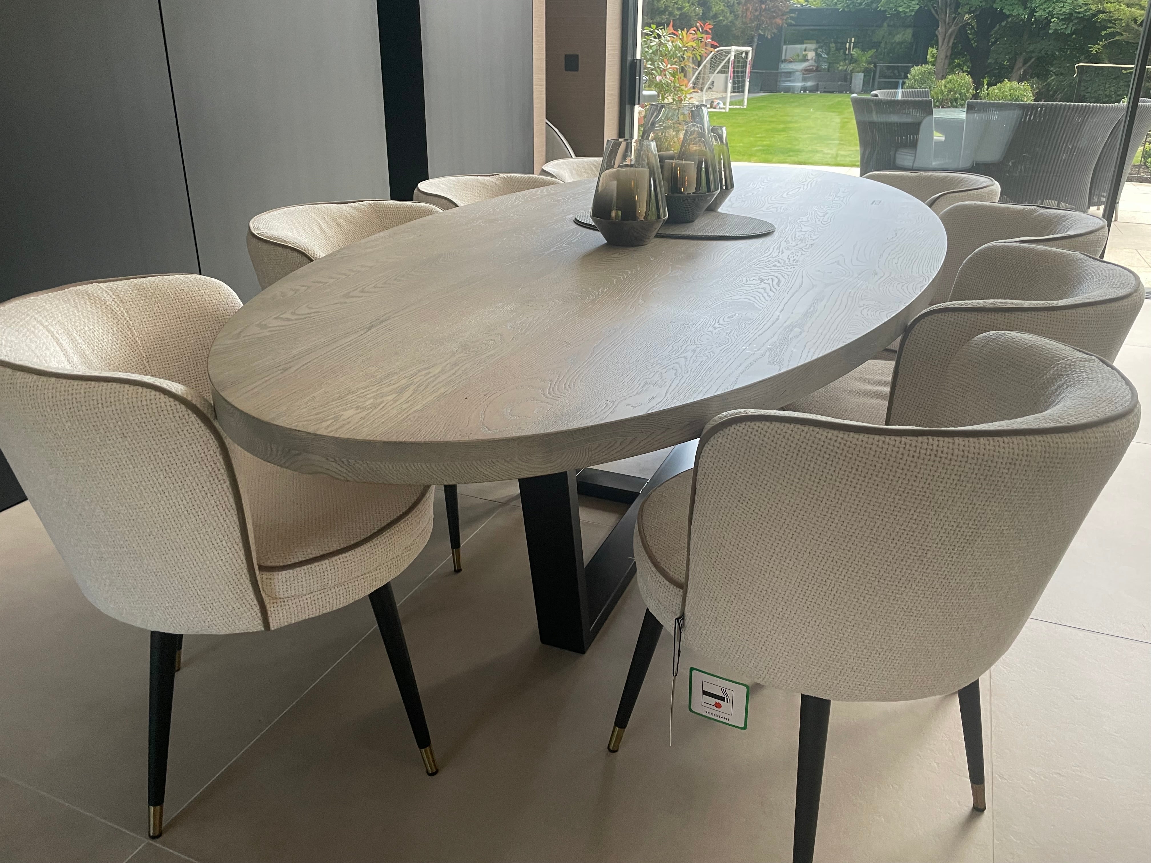 Kensington bespoke Oval Dining Table.-Renaissance Design Studio