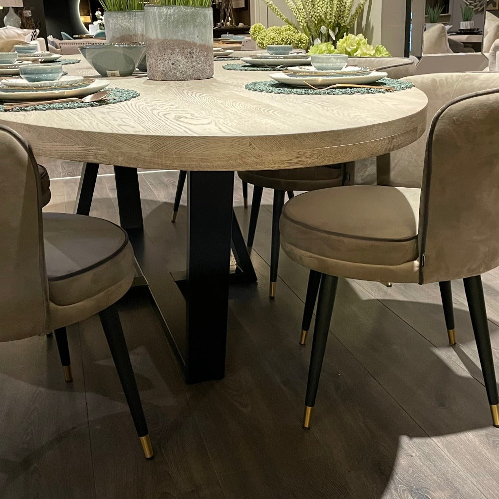 Kensington bespoke Oval Dining Table.-Renaissance Design Studio