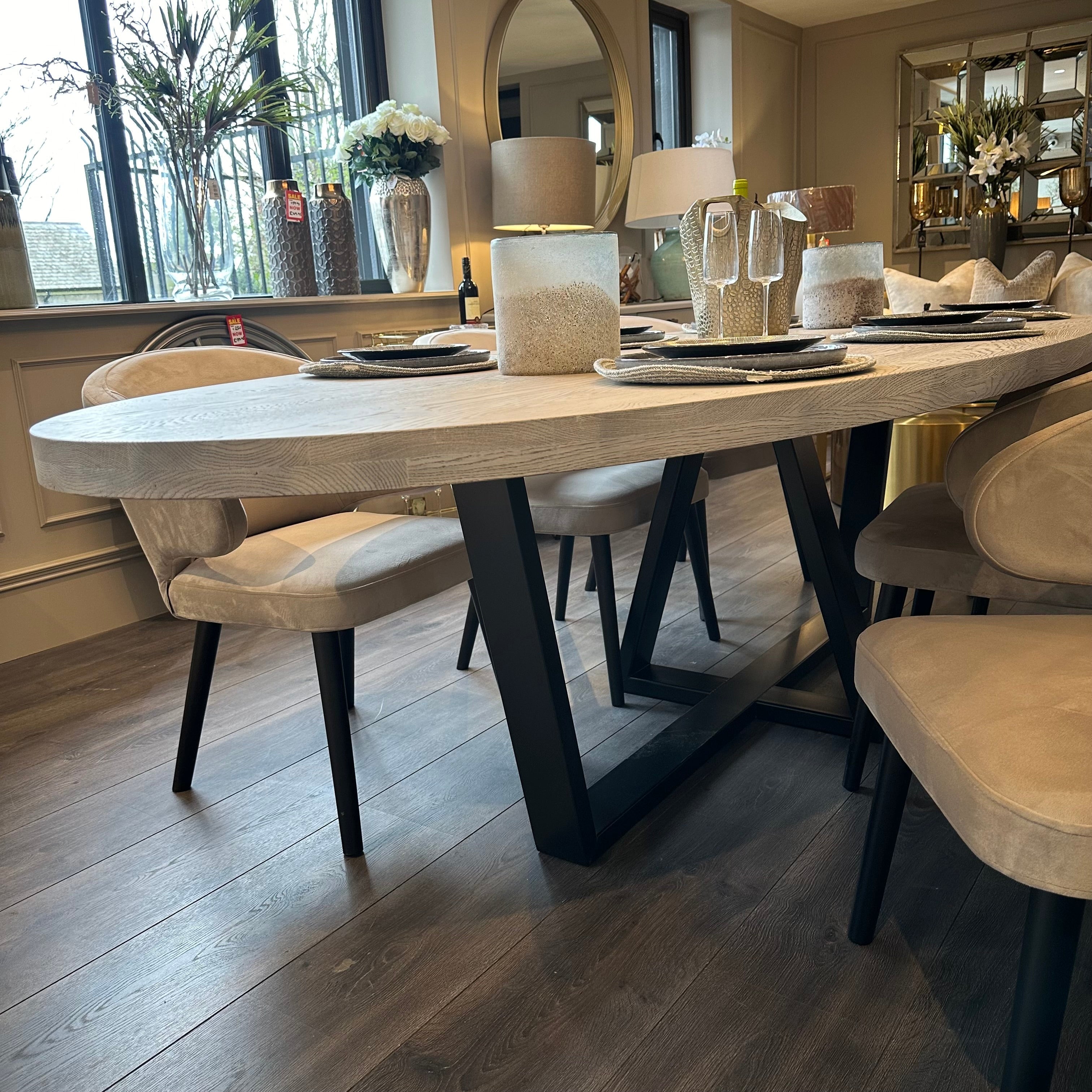 Kensington bespoke Oval Dining Table.-Renaissance Design Studio
