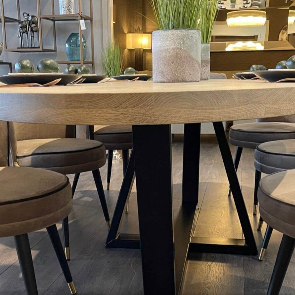 Kensington bespoke Oval Dining Table.-Renaissance Design Studio