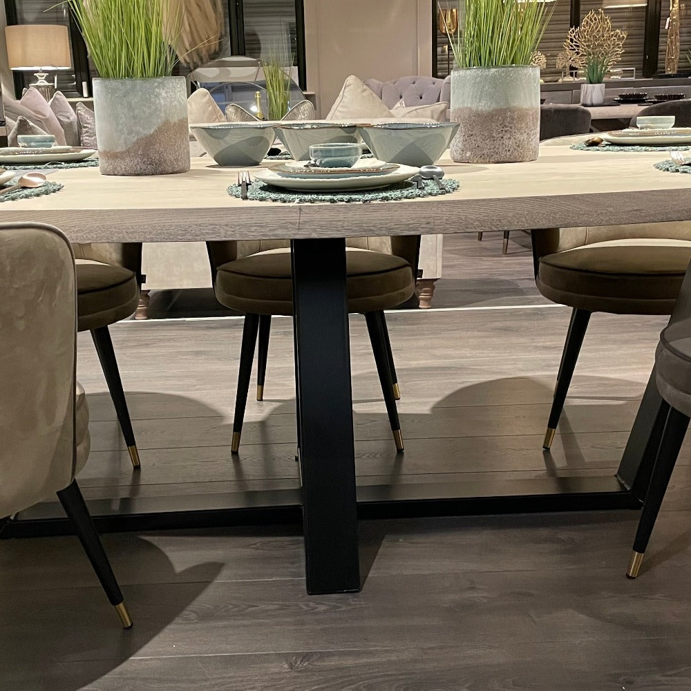 Kensington bespoke Oval Dining Table.-Renaissance Design Studio