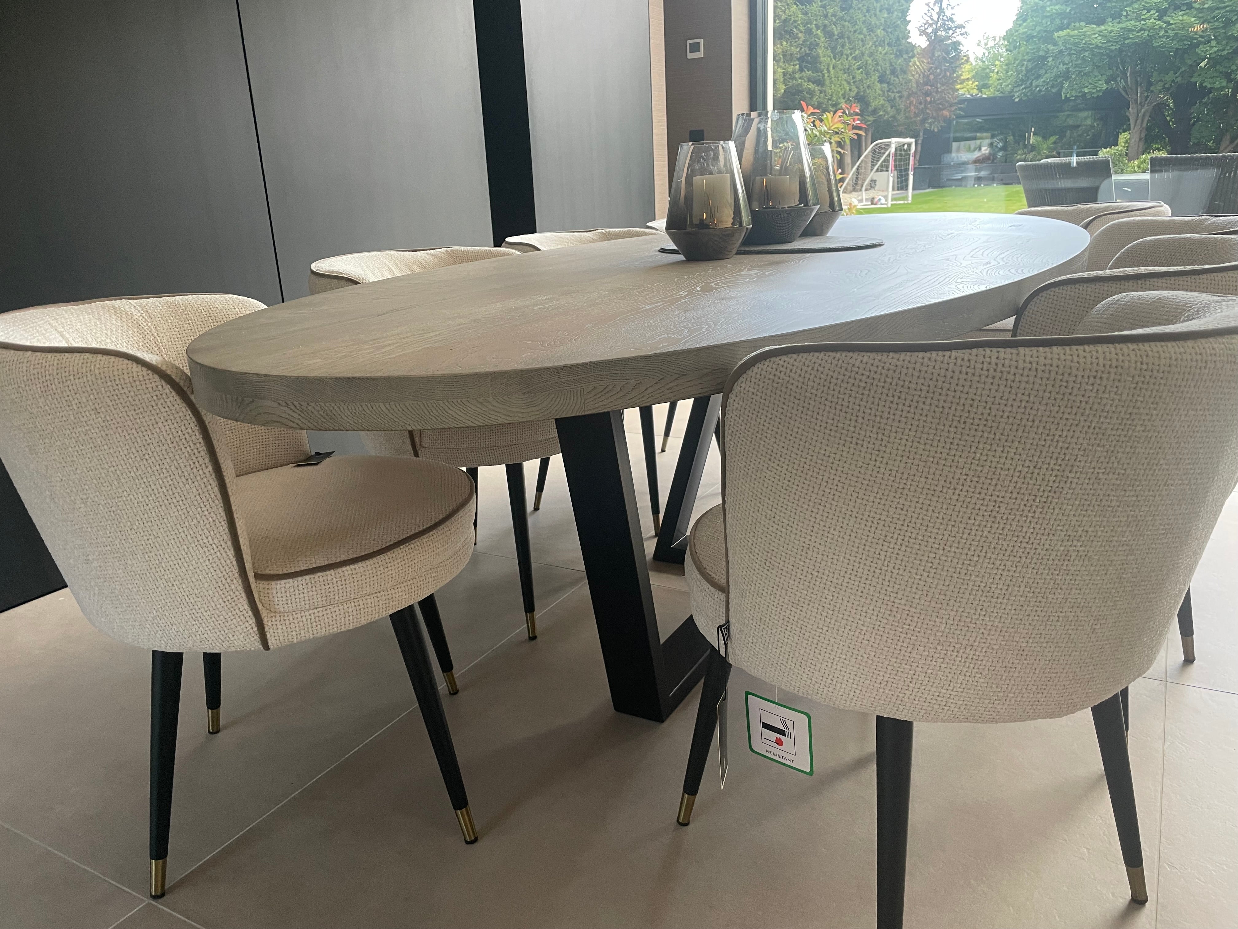Kensington bespoke Oval Dining Table.-Renaissance Design Studio