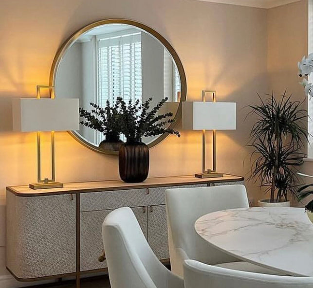 Kensington Danby Table Lamp in brass or nickel