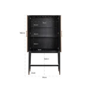 Kensington drinks cabinet 2 door-drinks cabinet-Renaissance Design Studio