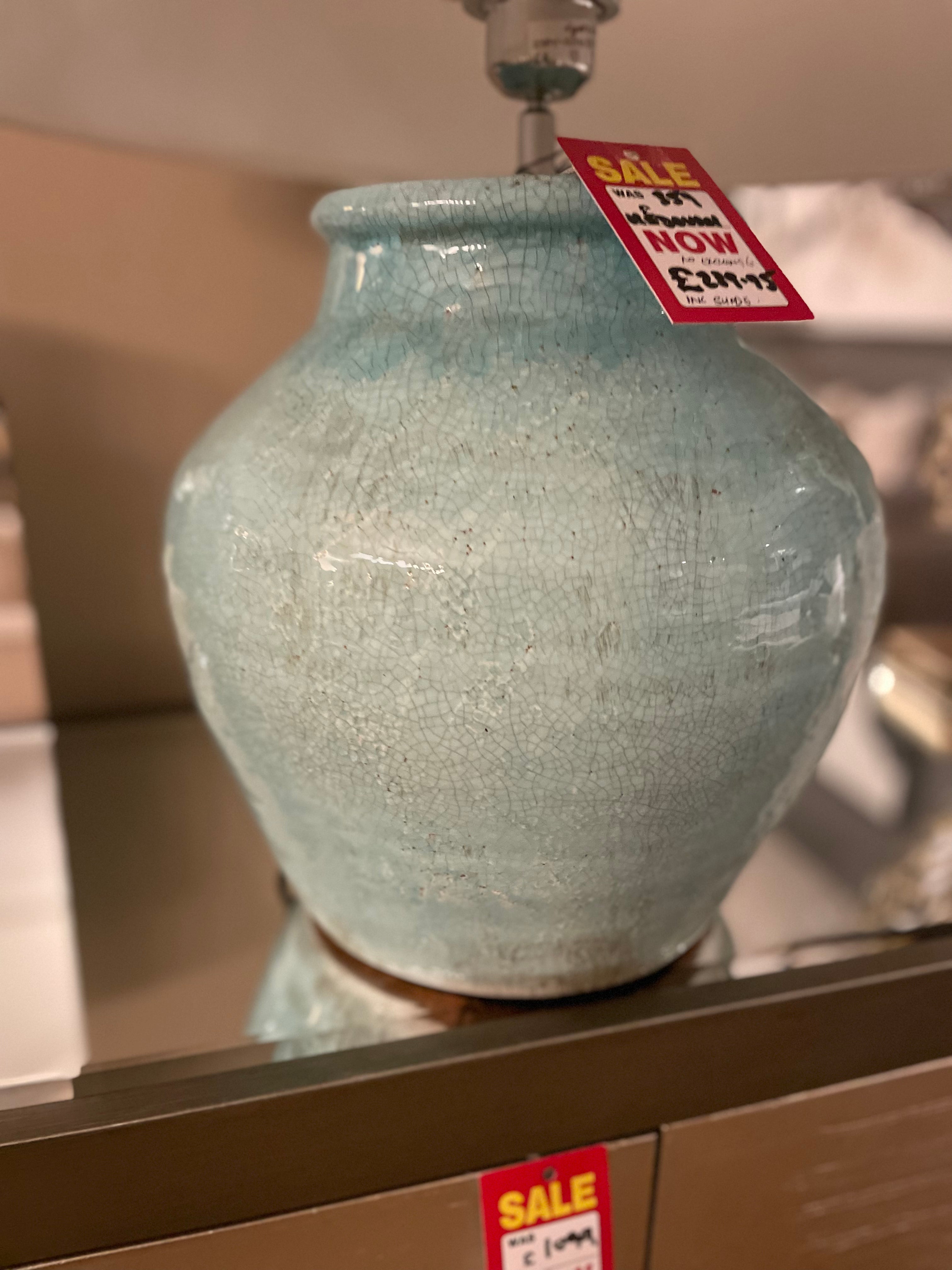 Kodovan Large lamp base by Light and Living , shade normally extra but included in price-Table Lamp-Renaissance Design Studio