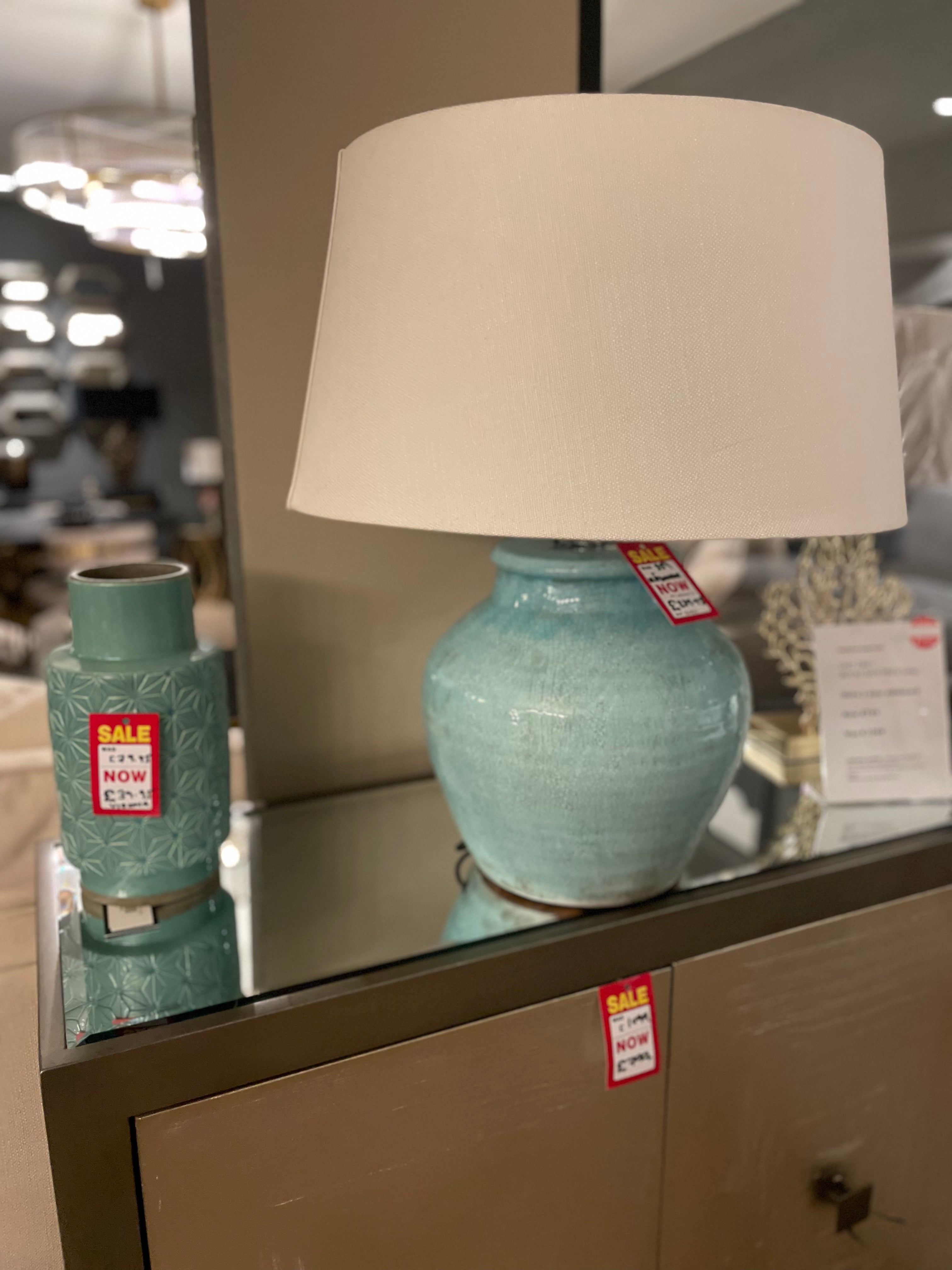 Kodovan Large lamp base by Light and Living , shade normally extra but included in price-Renaissance Design Studio