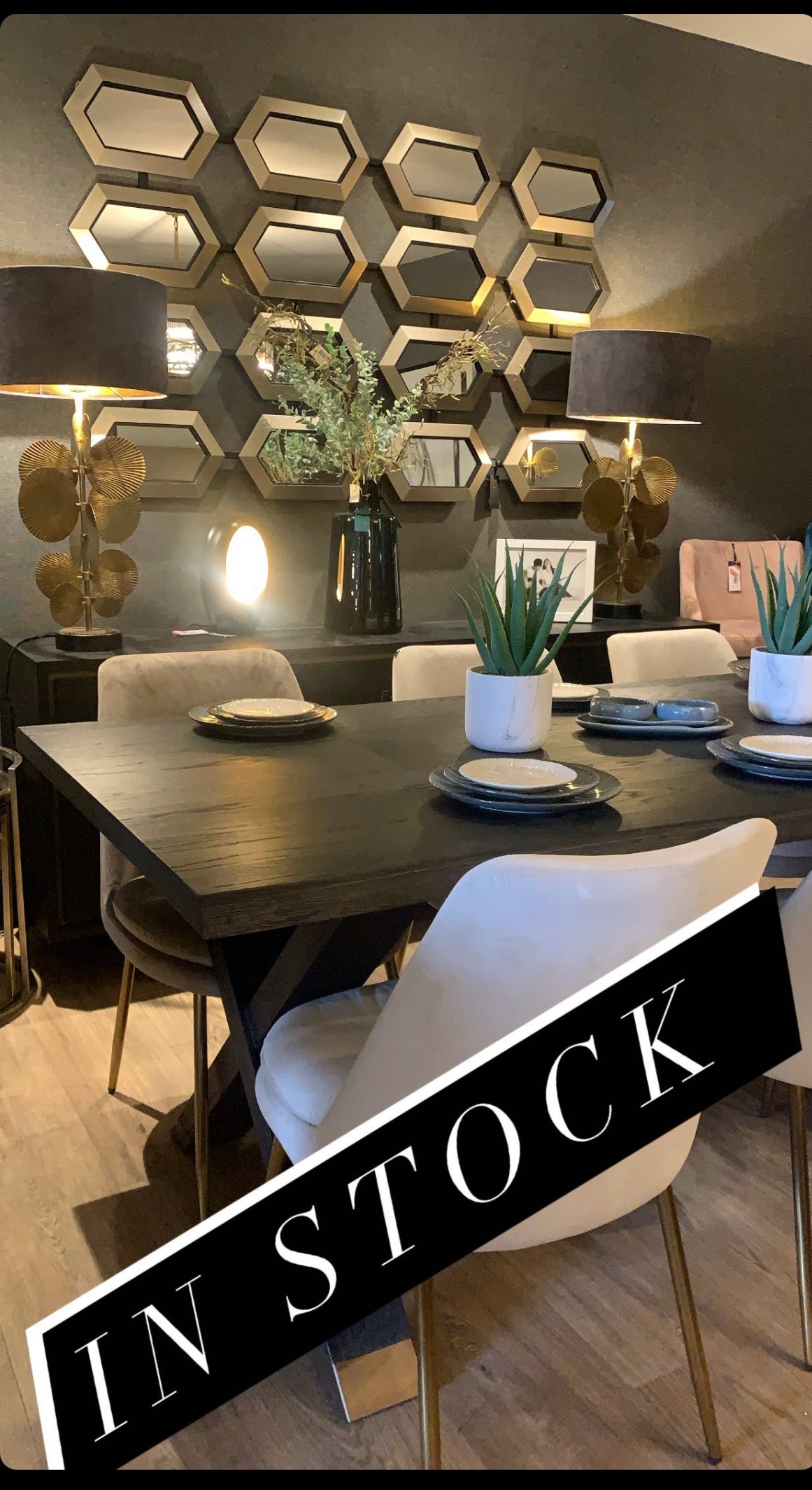 Kristina Dining Chair in natural cream velvet gold legs-Renaissance Design Studio